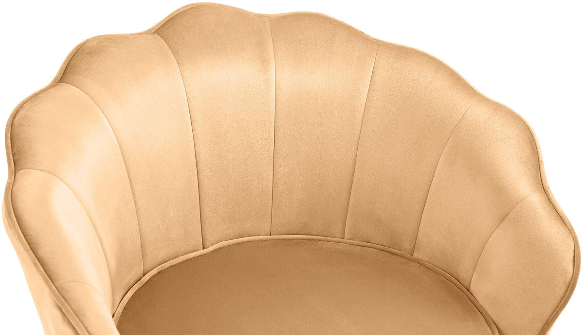 Fauteuil Rosita Fluweel geel gelb