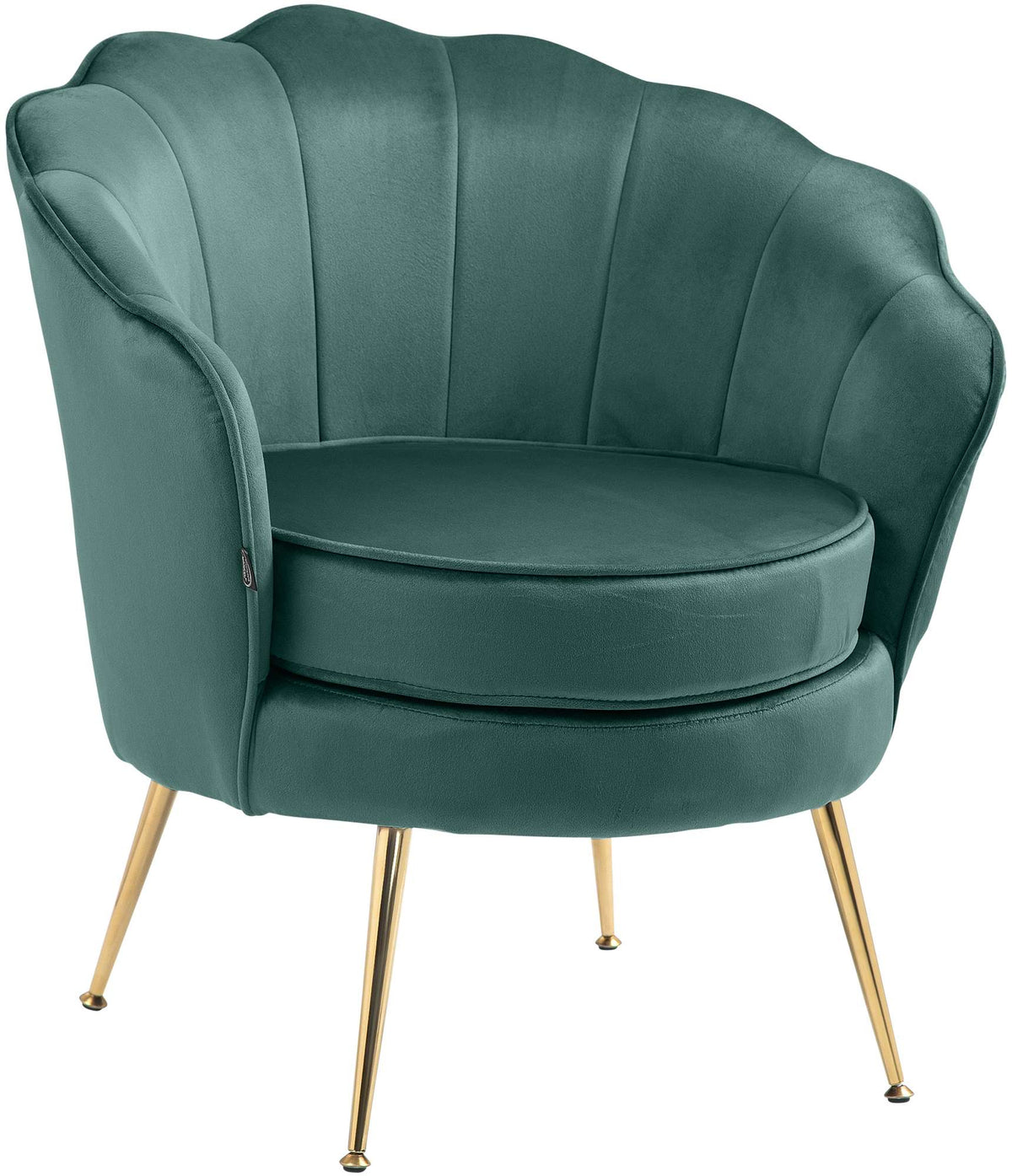 Fauteuil Rosita Fluweel groen grün