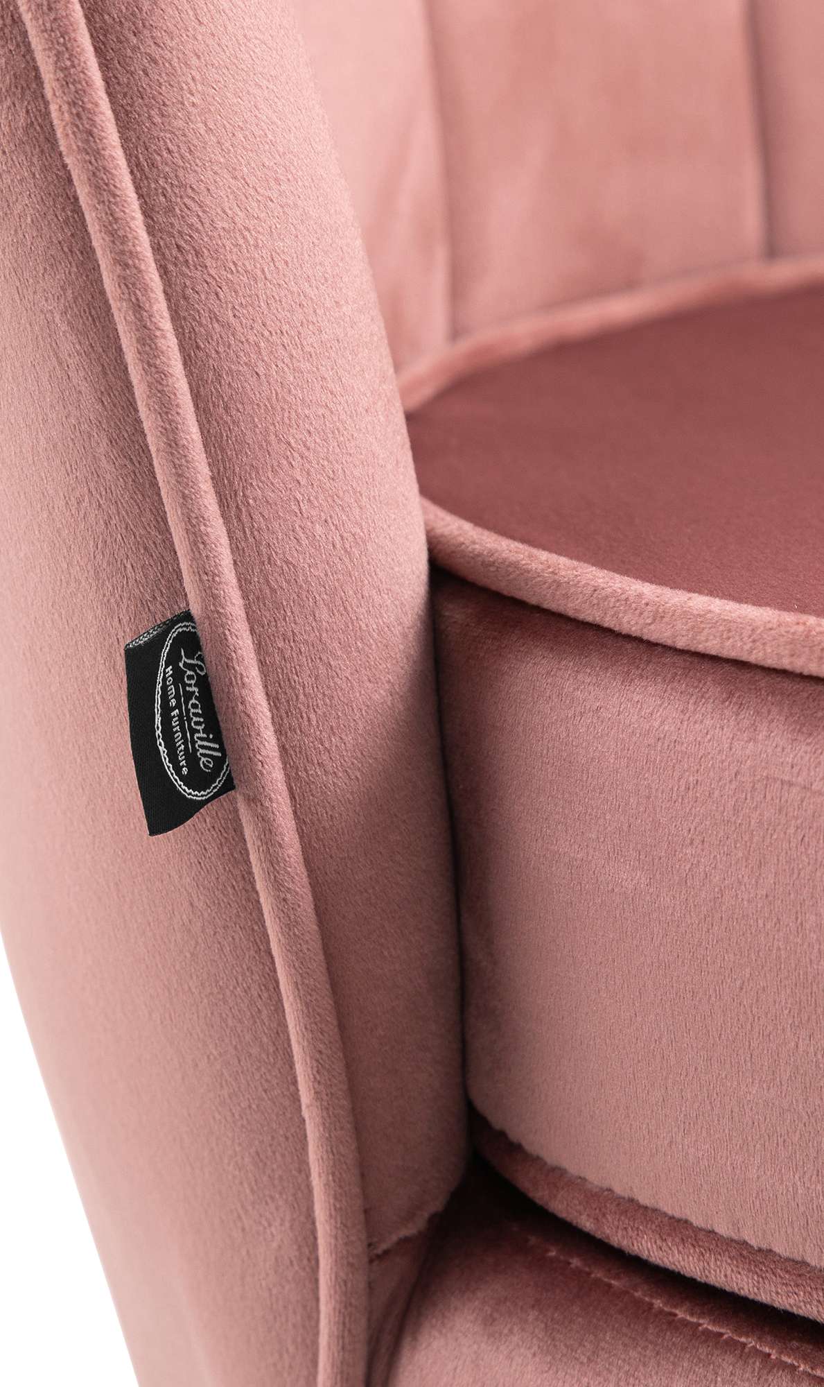 Fauteuil Rosita Fluweel rosa rosa