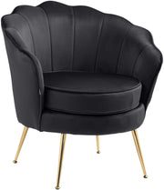 Fauteuil Rosita Fluweel zwart schwarz