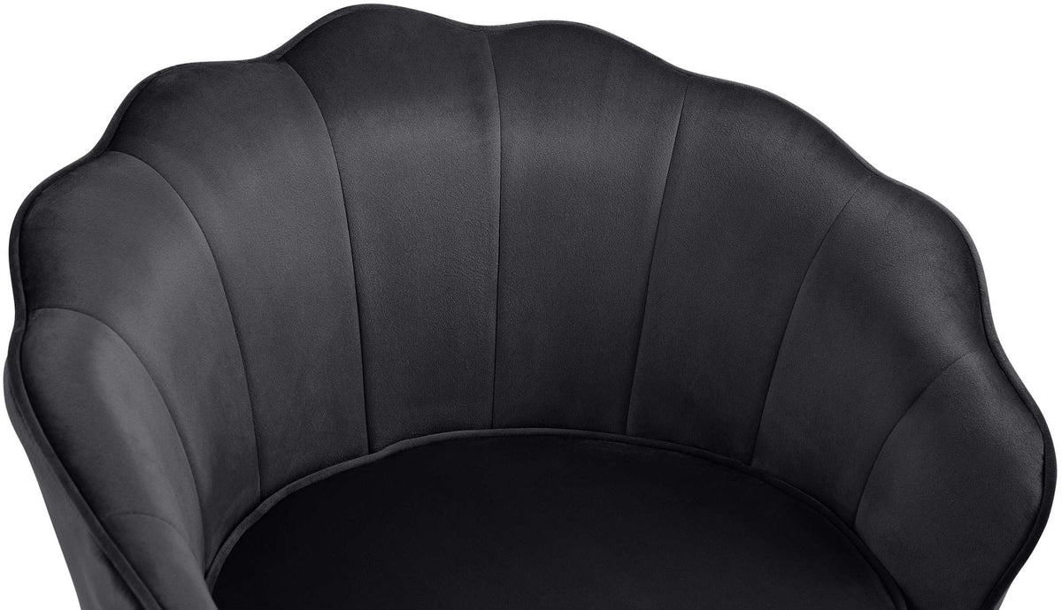 Fauteuil Rosita Fluweel zwart schwarz
