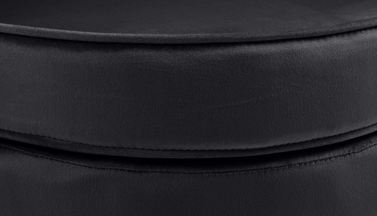 Fauteuil Rosita Fluweel zwart schwarz