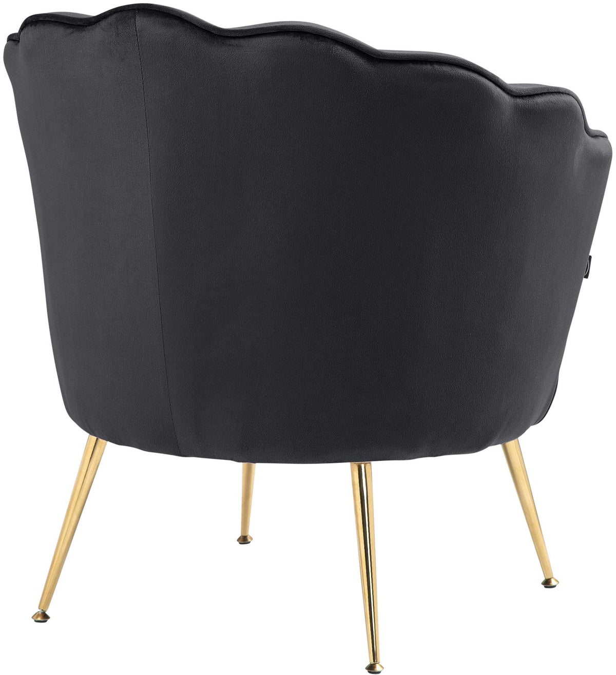 Fauteuil Rosita Fluweel zwart schwarz