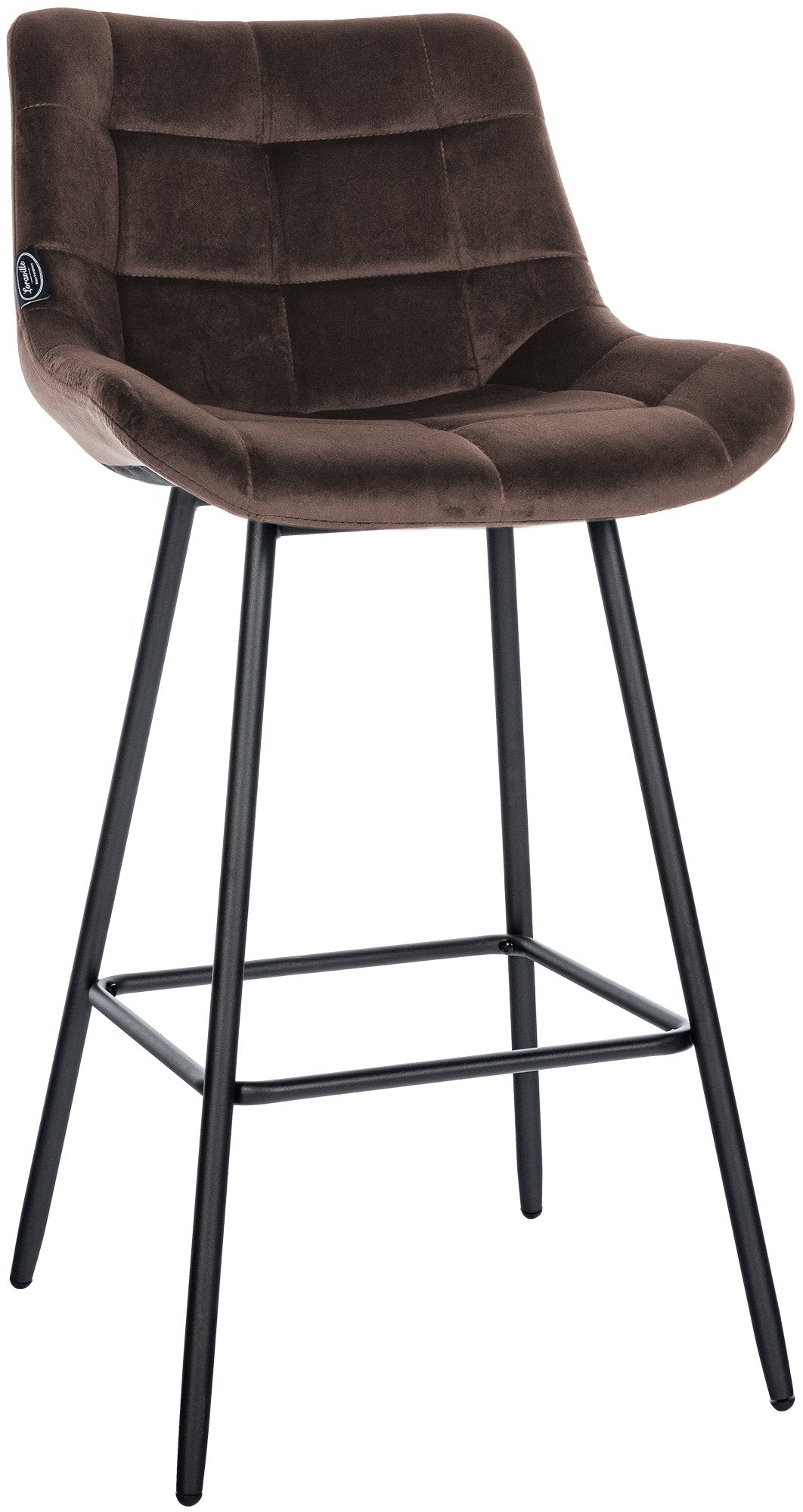 Barkruk Weston bruin,Fluweel braun