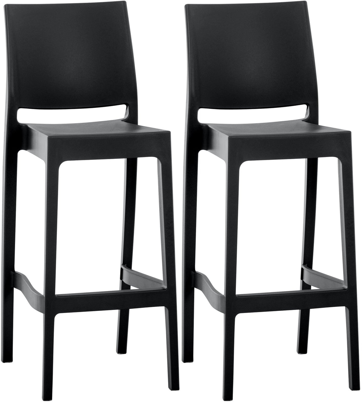 Set van 2 barkrukken Maya zwart schwarz