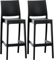 Set van 2 barkrukken Maya zwart schwarz