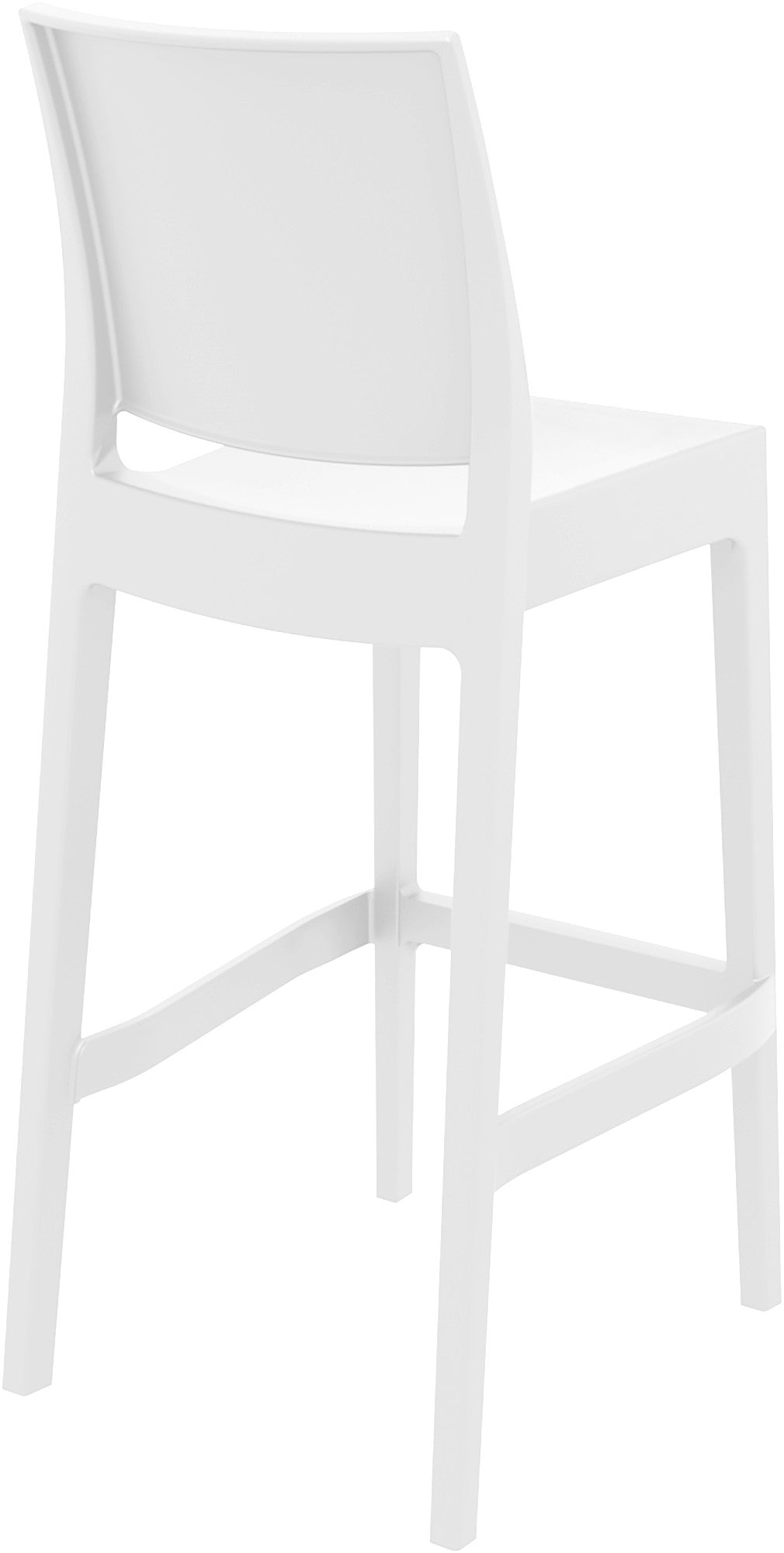 Set van 2 barkrukken Maya wit weiß