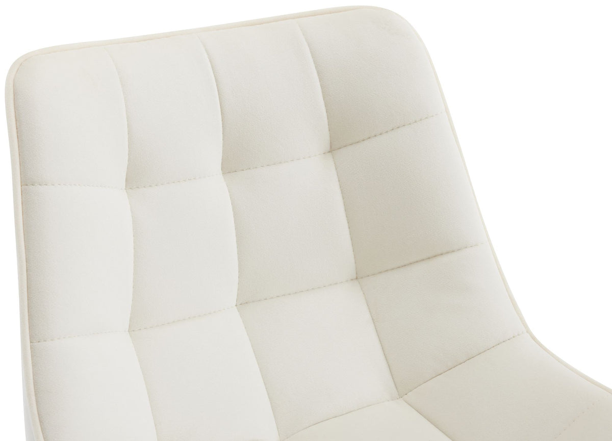 Barkruk Dartford creme,Fluweel creme