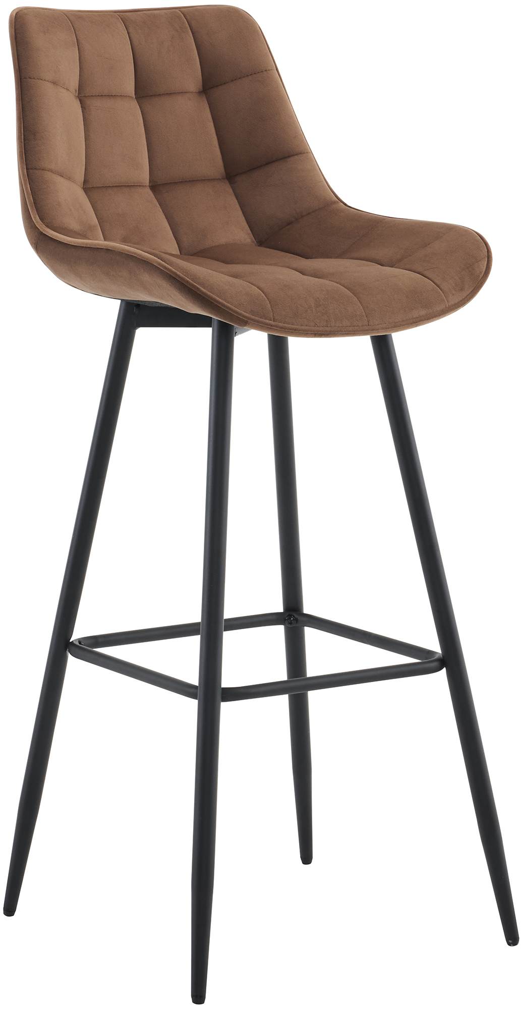 Barkruk Dartford bruin,Fluweel braun