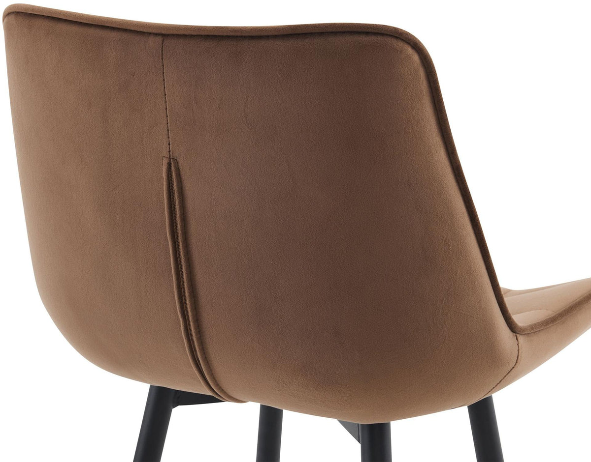 Barkruk Dartford bruin,Fluweel braun