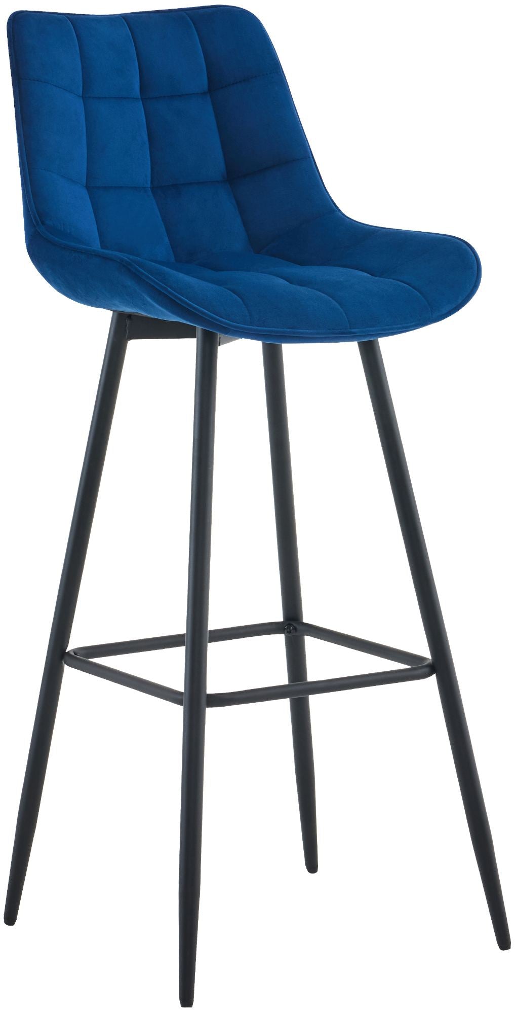 Barkruk Dartford blauw,Fluweel blau