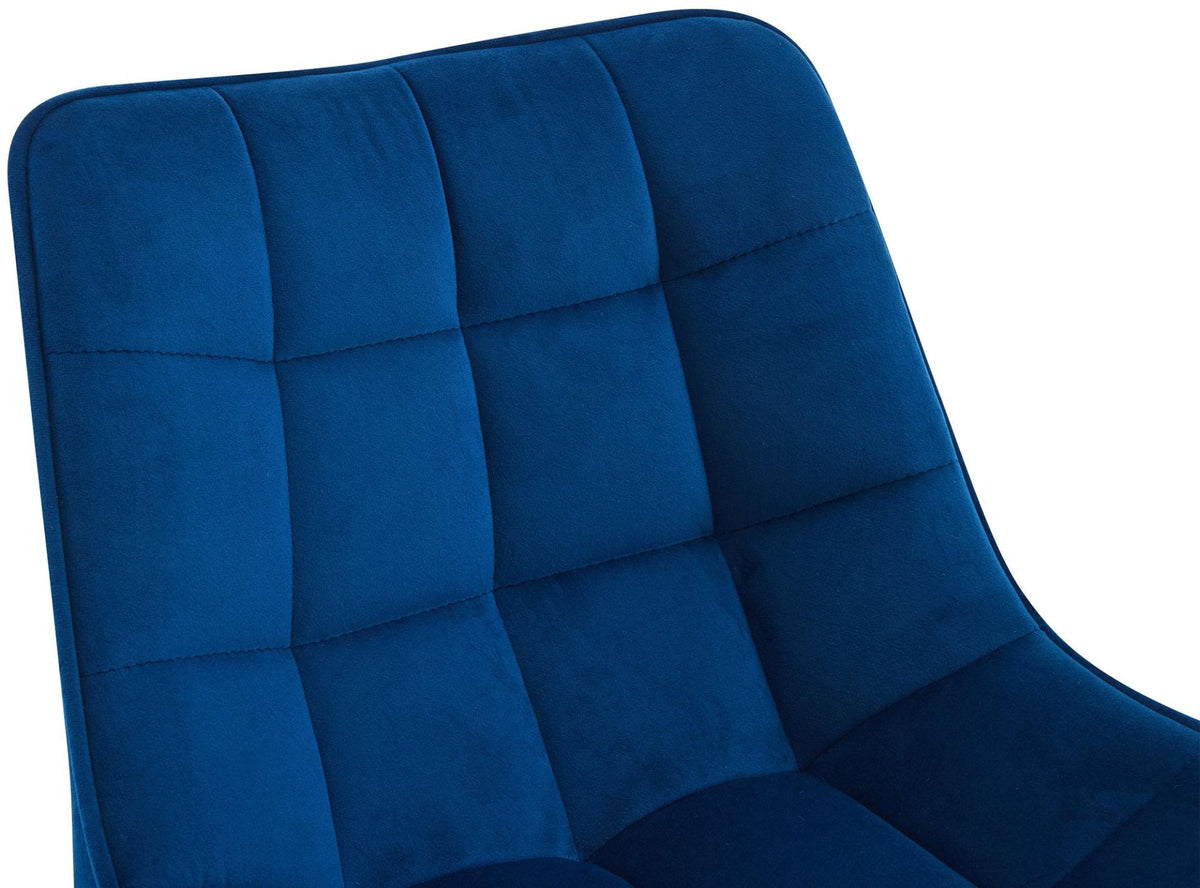 Barkruk Dartford blauw,Fluweel blau
