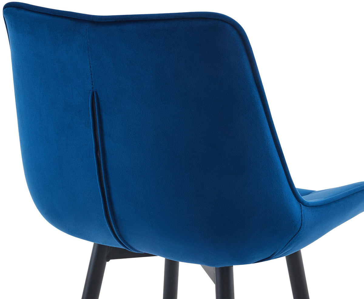 Barkruk Dartford blauw,Fluweel blau