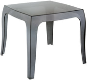Bijzettafel Queen 50 x 50 cm zwart schwarz