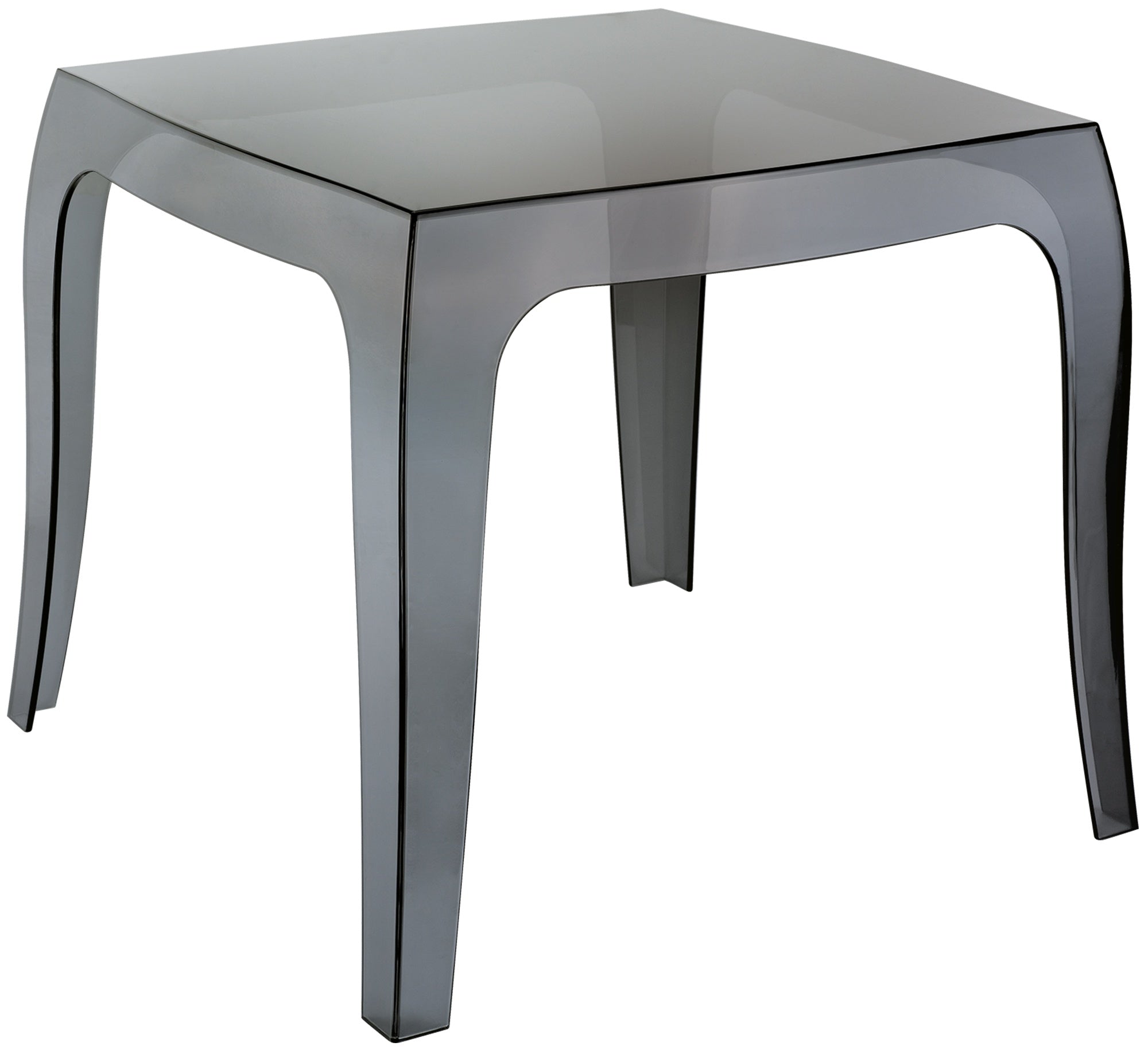Bijzettafel Queen 50 x 50 cm zwart schwarz