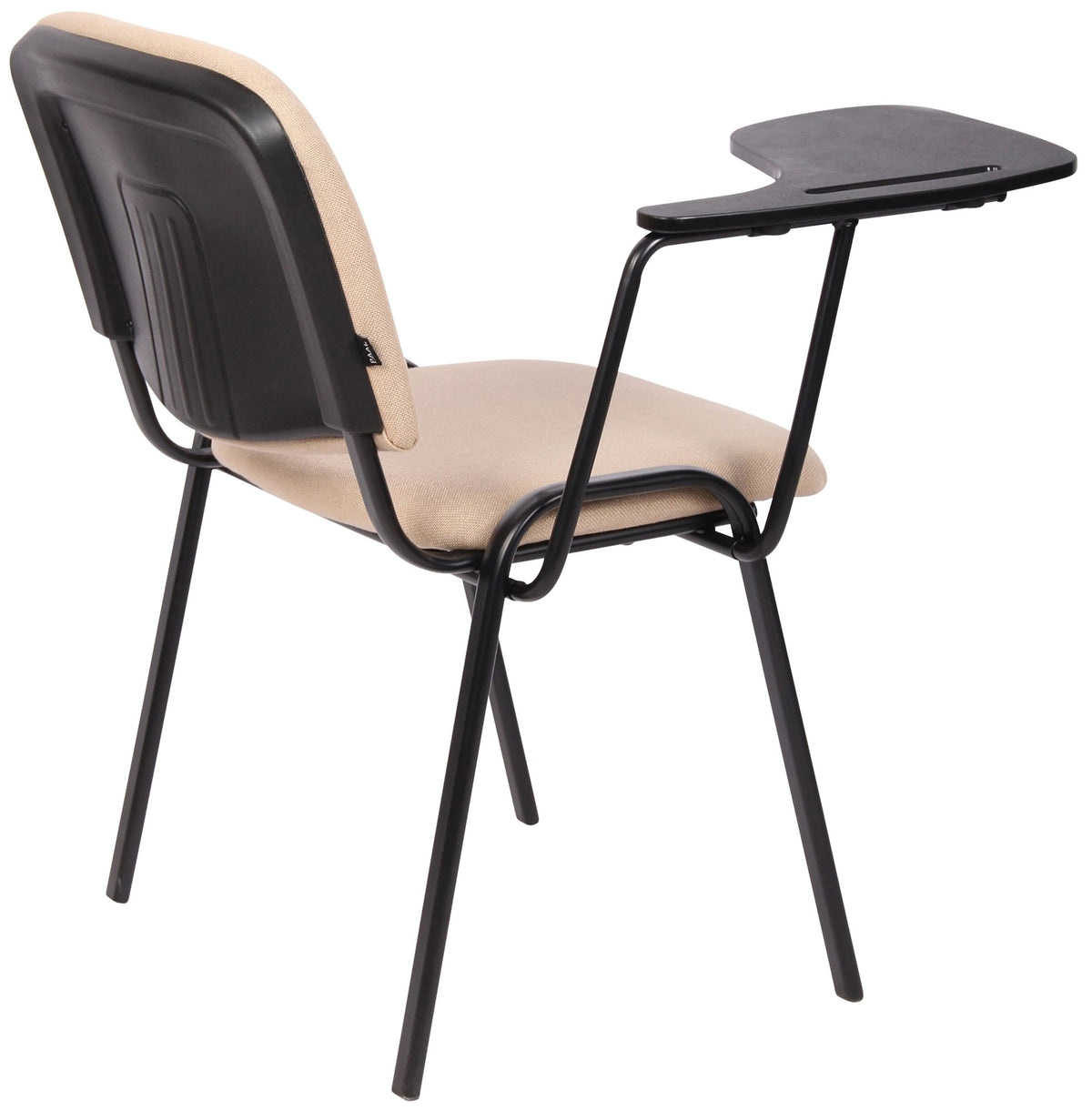 Set van 4 stoelen Ken met klaptafel Stof creme creme