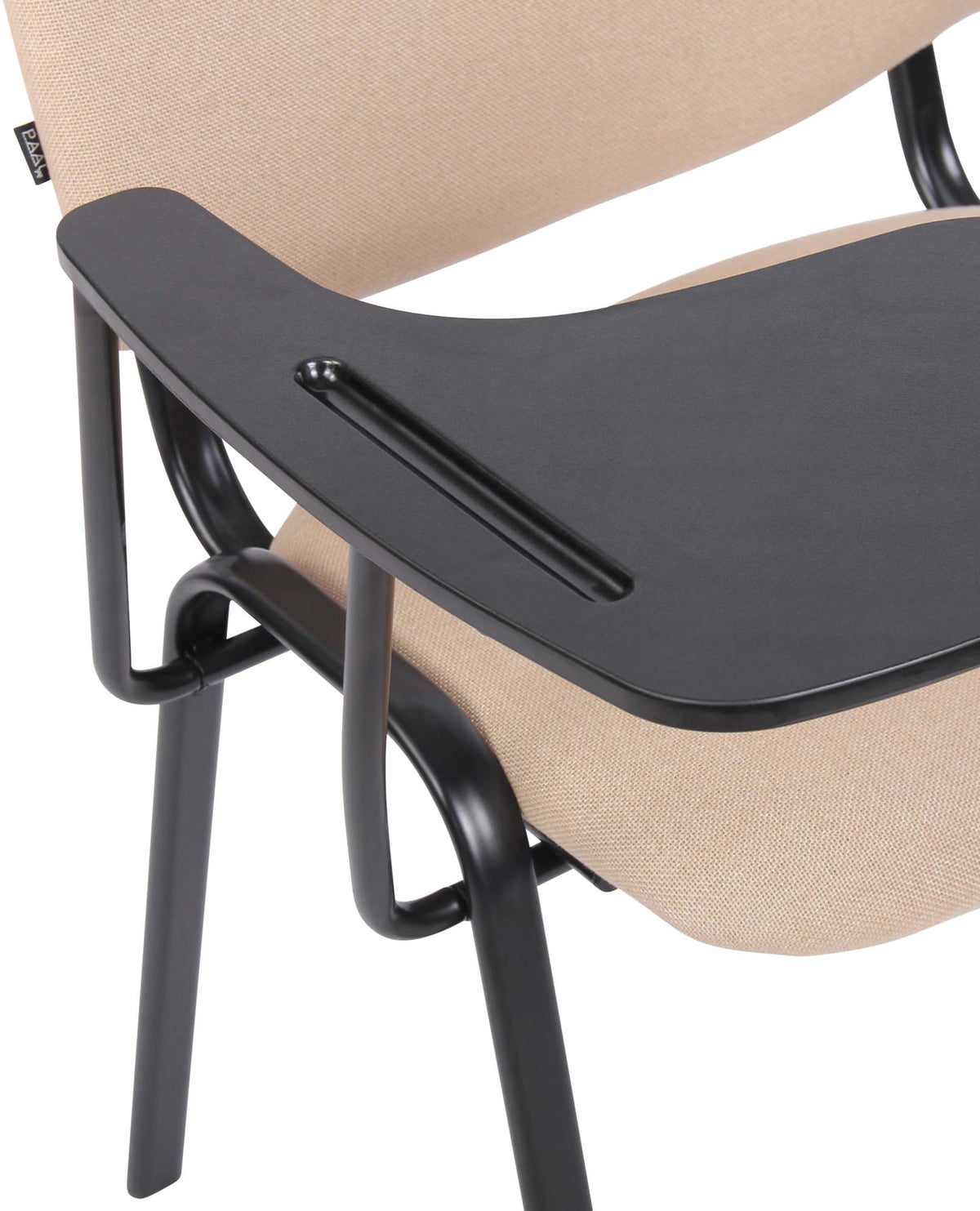 Set van 4 stoelen Ken met klaptafel Stof creme creme