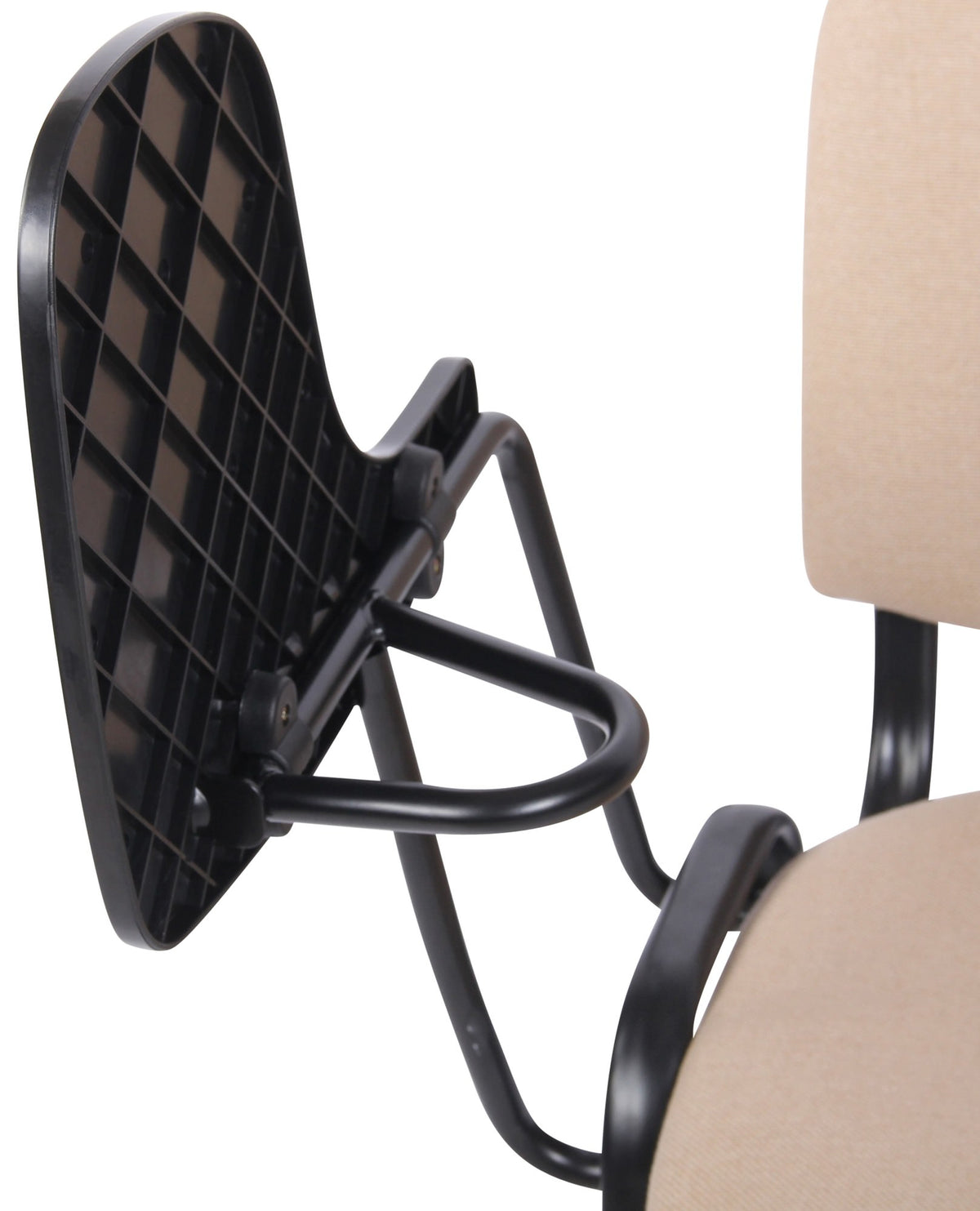 Set van 4 stoelen Ken met klaptafel Stof creme creme