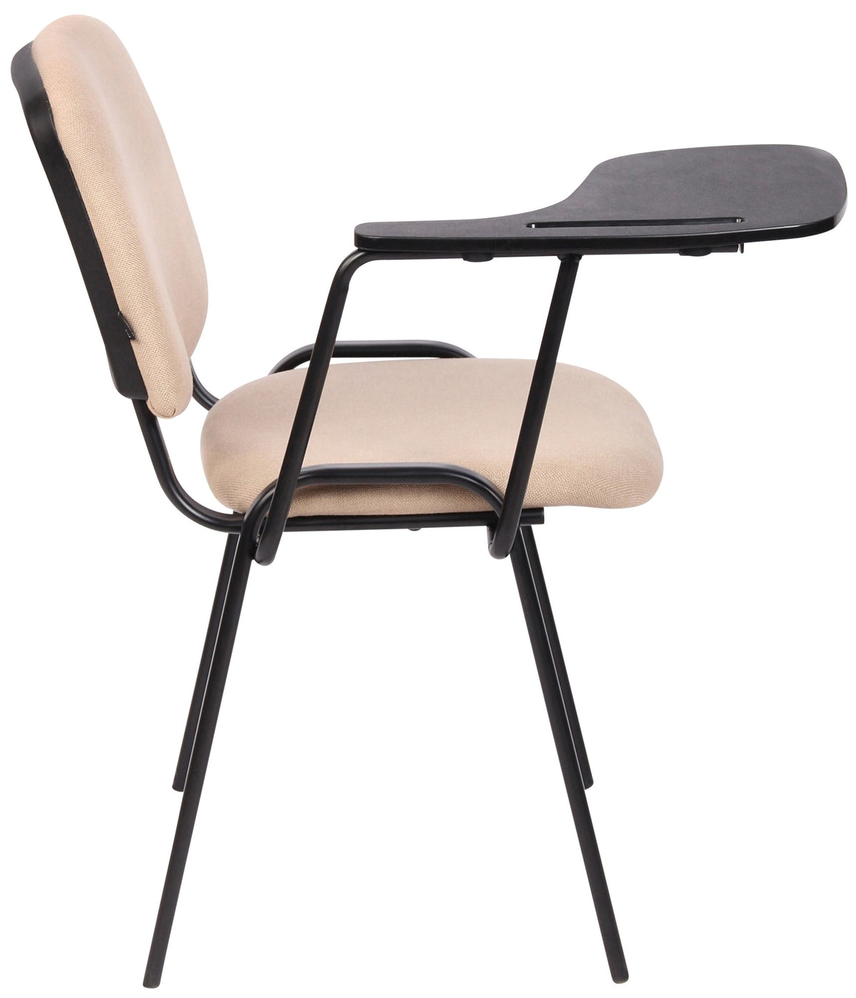 Set van 4 stoelen Ken met klaptafel Stof creme creme