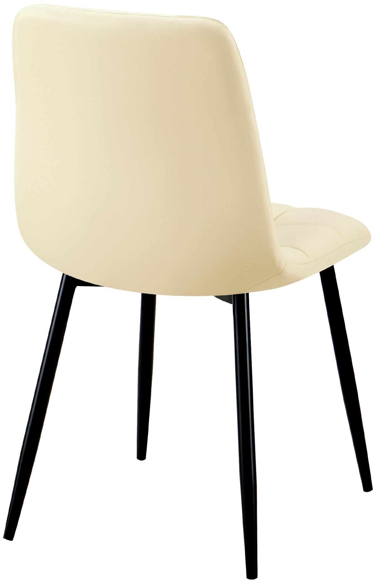 Set van 4 eetkamerstoelen Antibes kunstleer creme creme