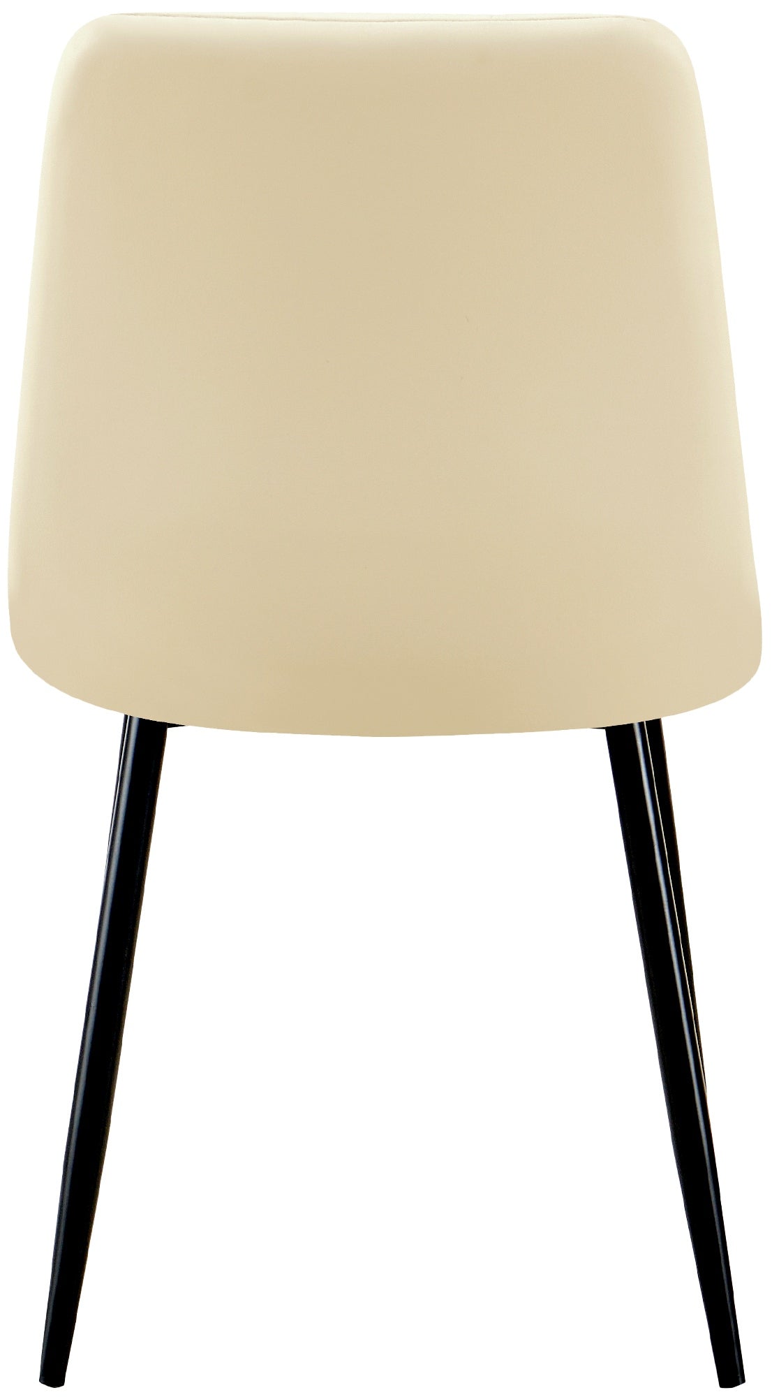 Set van 4 eetkamerstoelen Antibes kunstleer creme creme