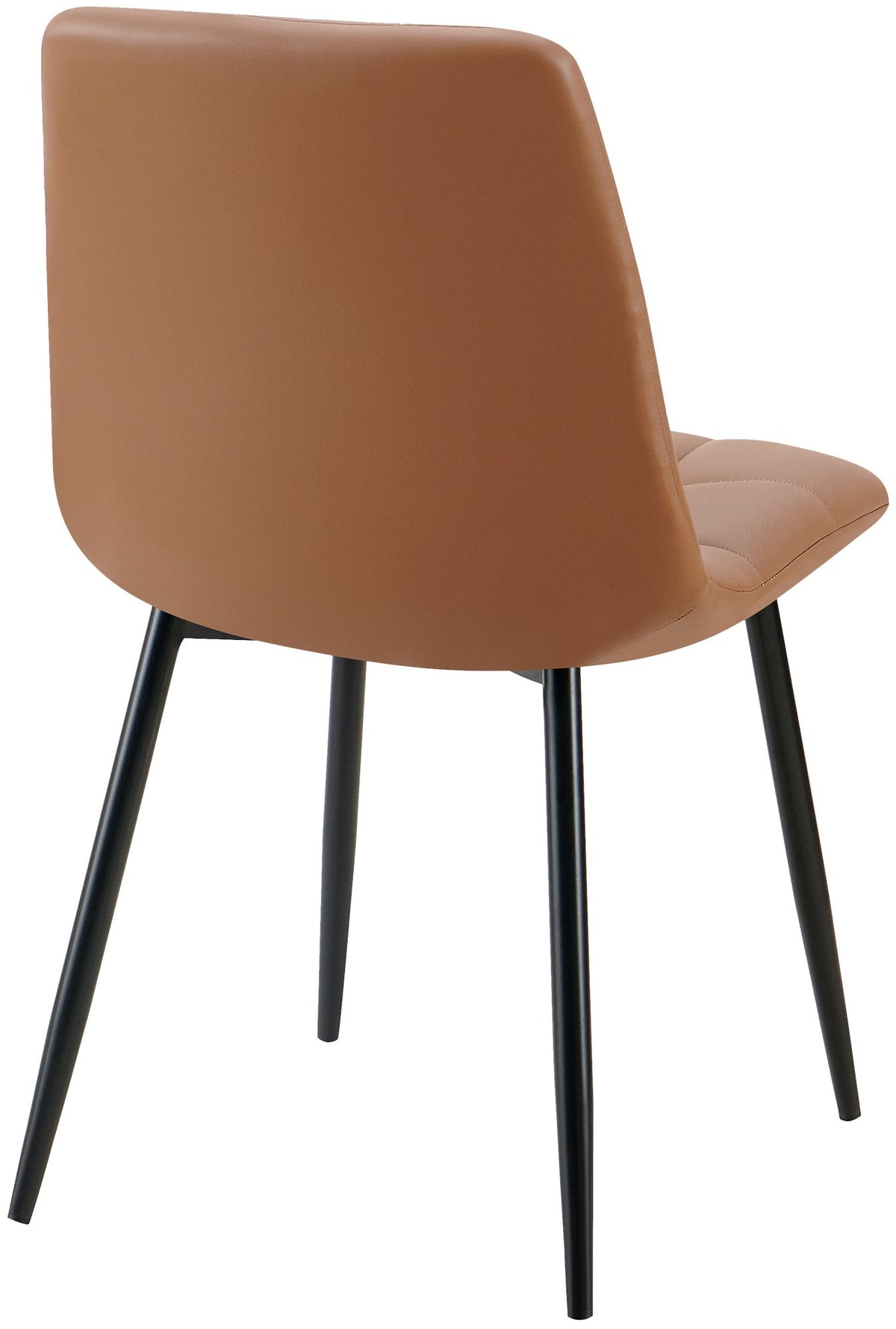Set van 4 eetkamerstoelen Antibes kunstleer donkerbruin dunkelbraun