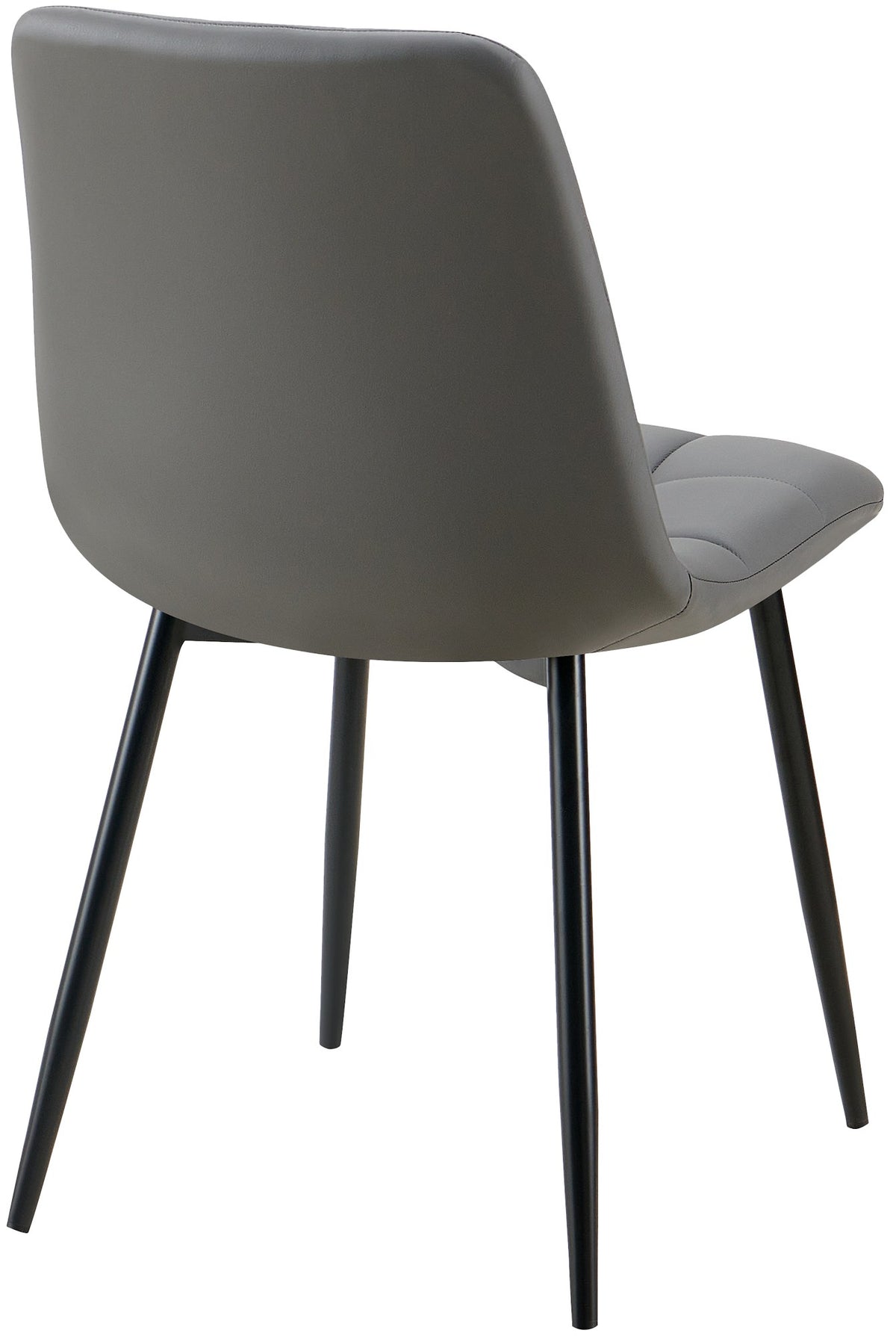 Set van 4 eetkamerstoelen Antibes kunstleer donkergrijs dunkelgrau