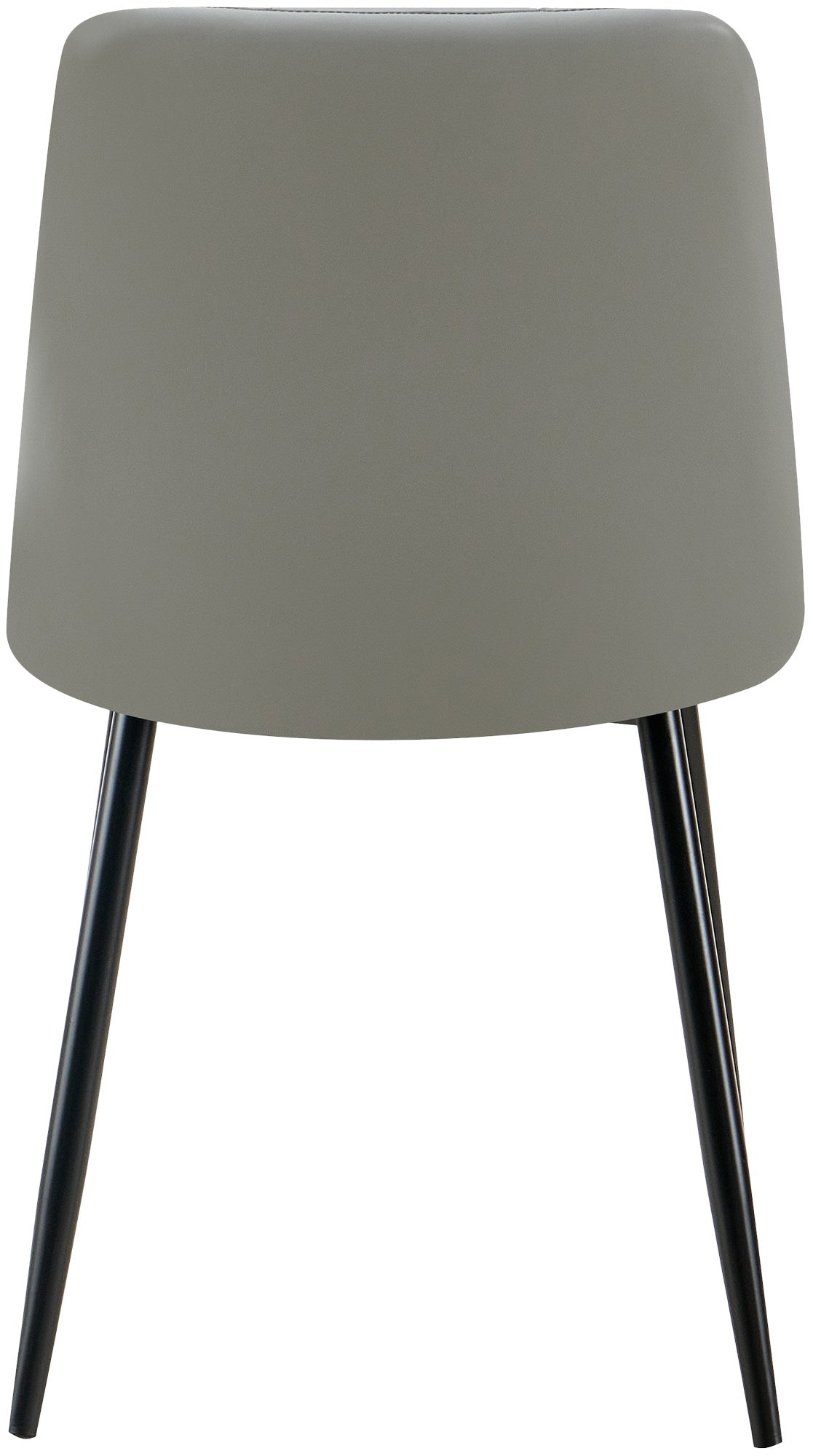 Set van 4 eetkamerstoelen Antibes kunstleer licht grijs hellgrau