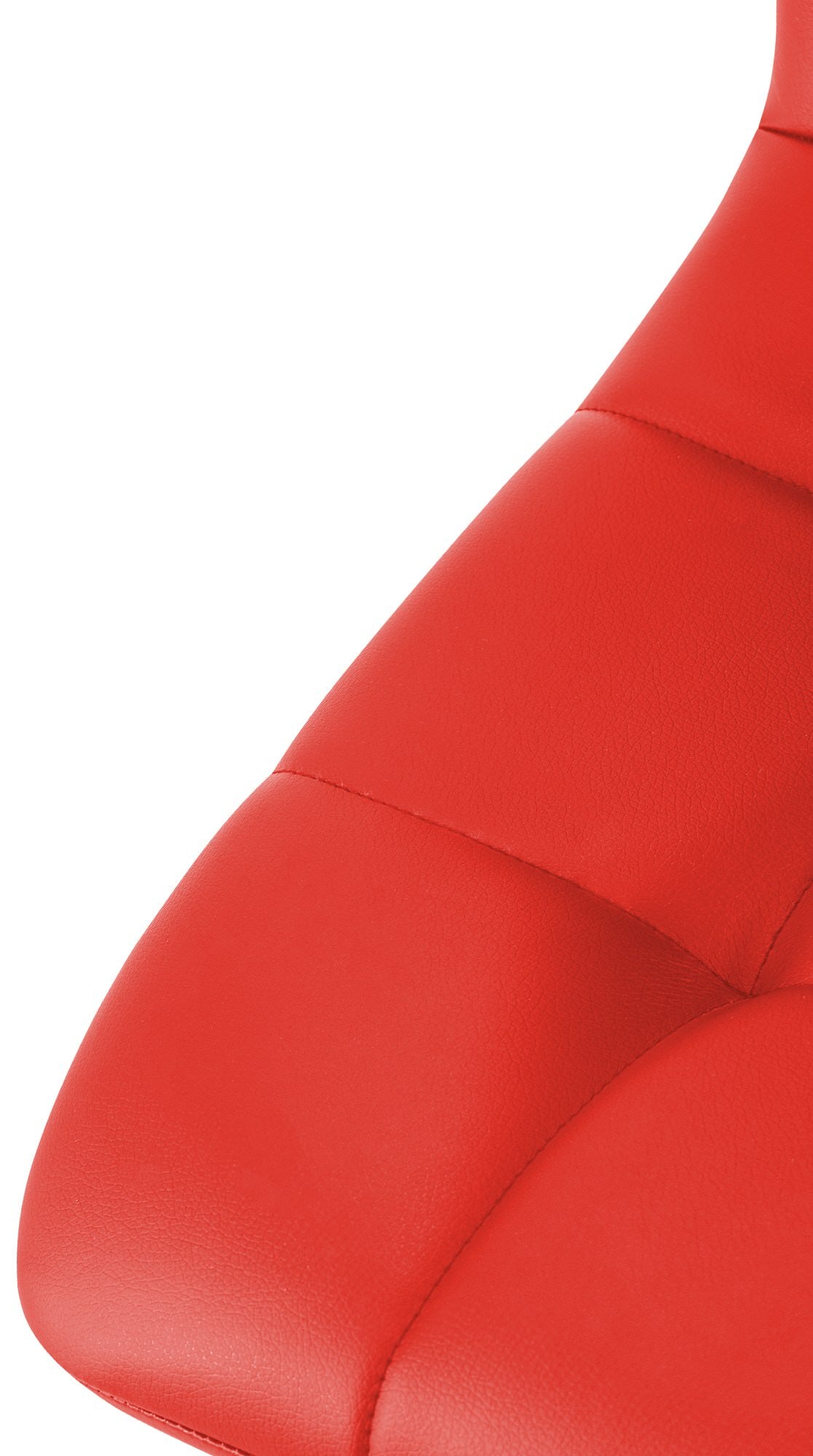 Set van 4 eetkamerstoelen Antibes kunstleer rood rot