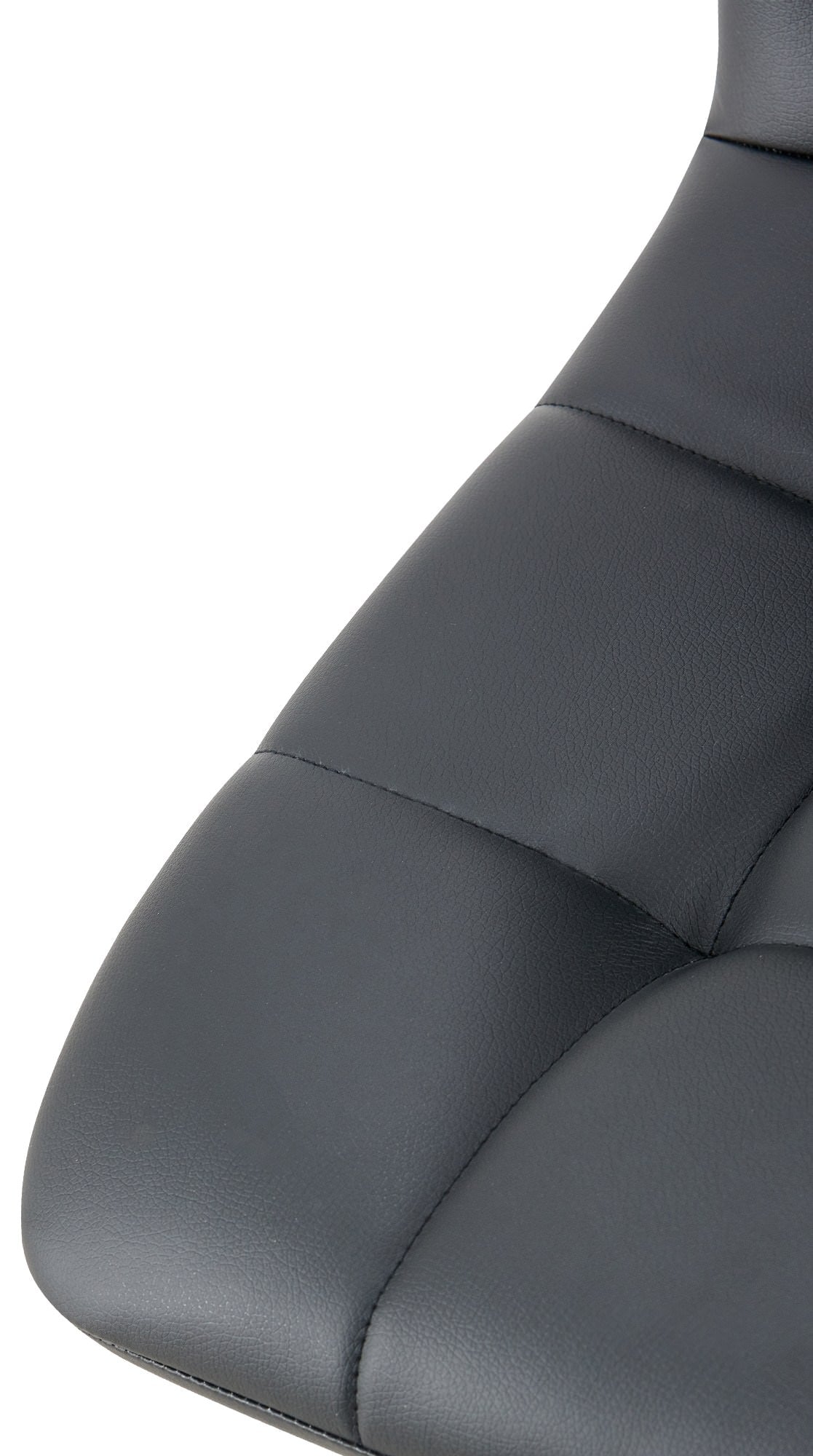 Set van 4 eetkamerstoelen Antibes kunstleer zwart schwarz