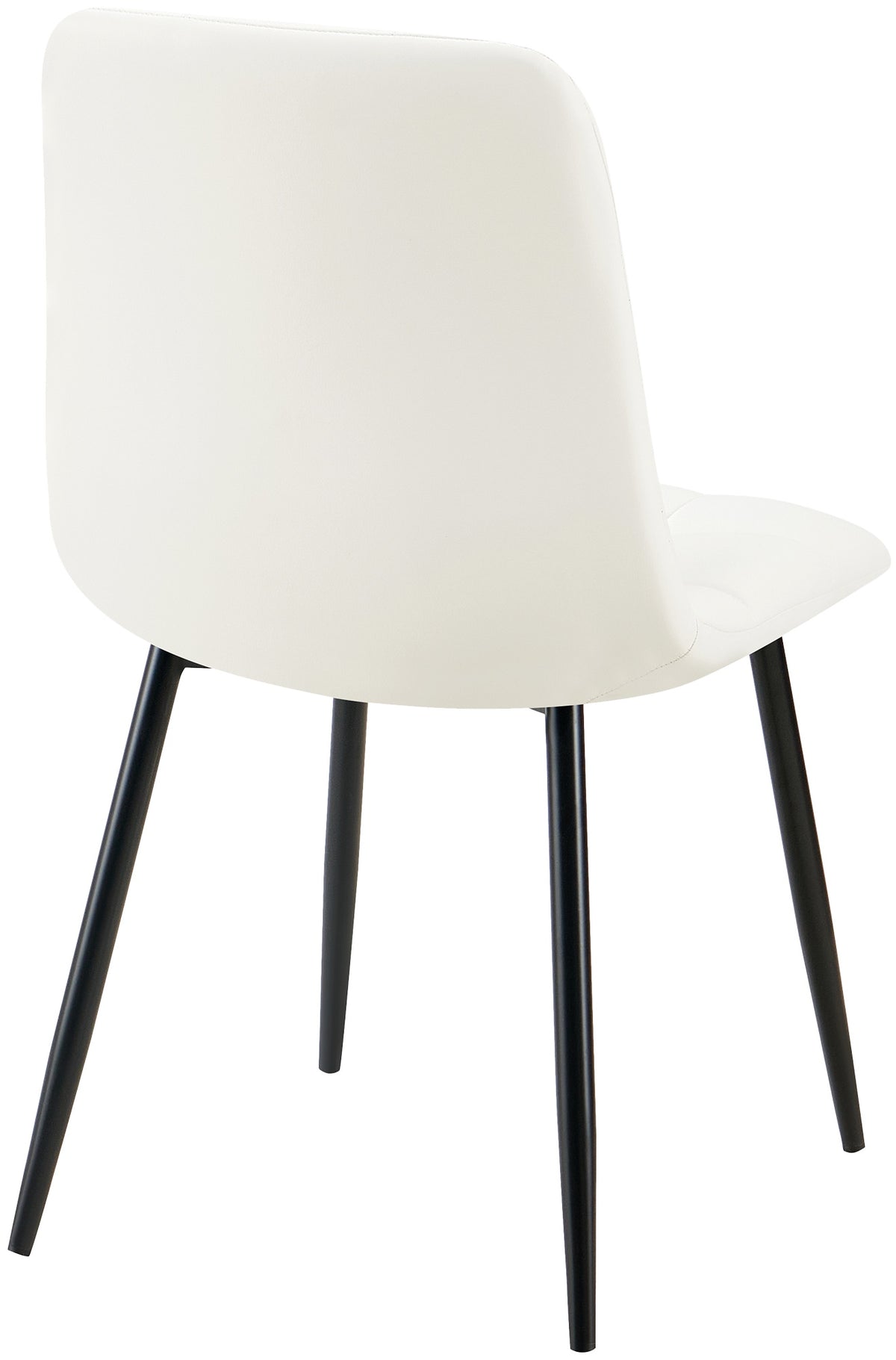 Set van 4 eetkamerstoelen Antibes kunstleer wit weiß
