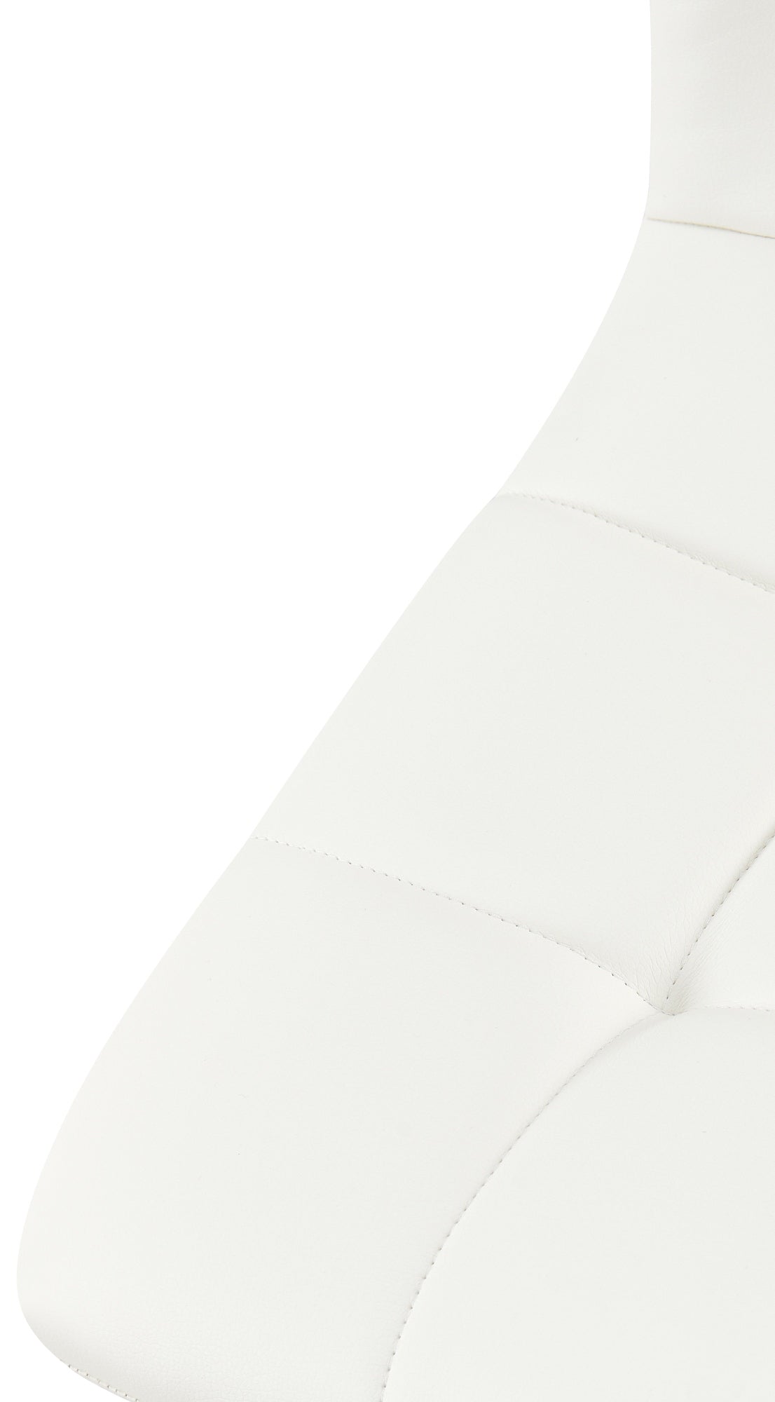 Set van 4 eetkamerstoelen Antibes kunstleer wit weiß