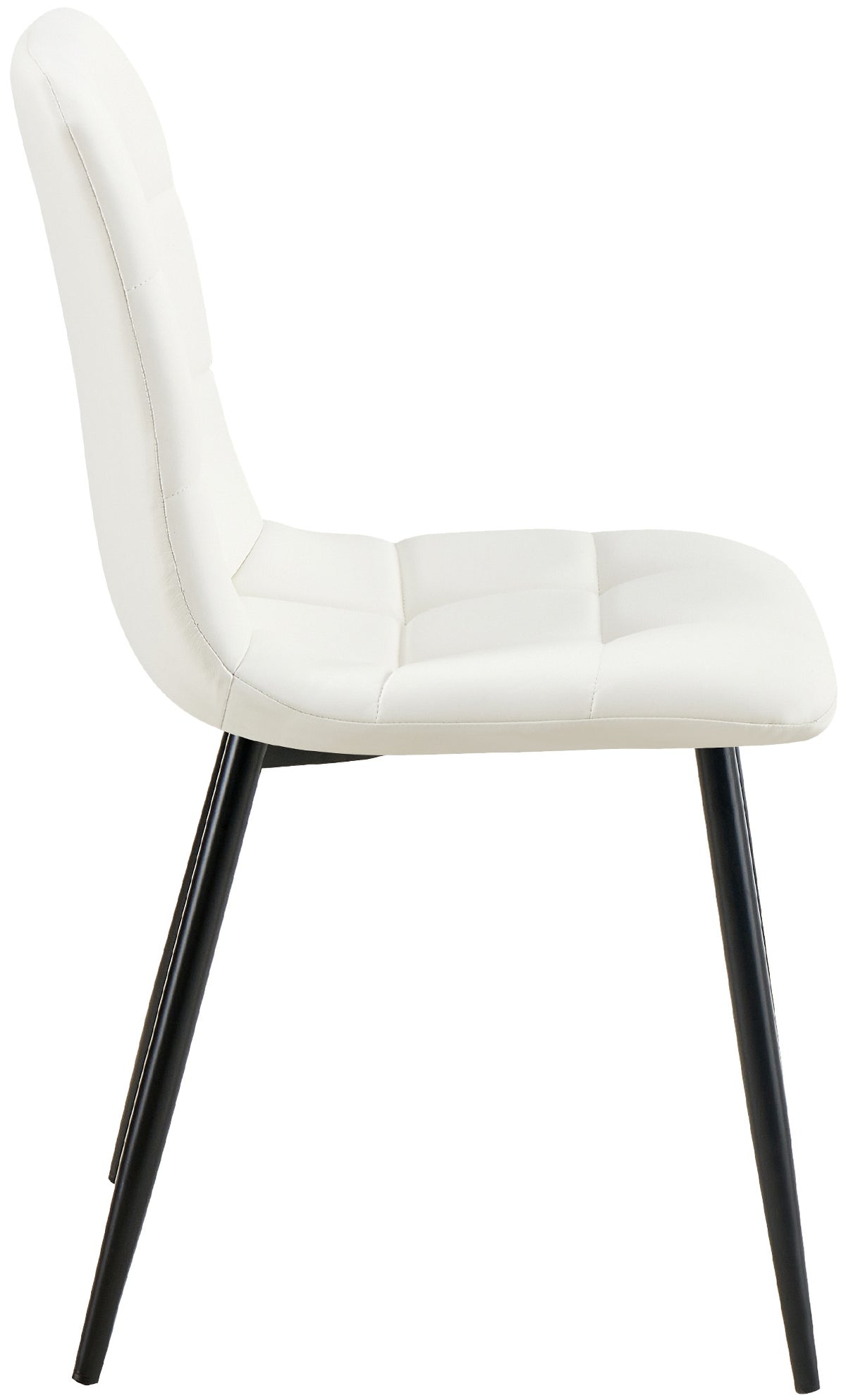 Set van 4 eetkamerstoelen Antibes kunstleer wit weiß