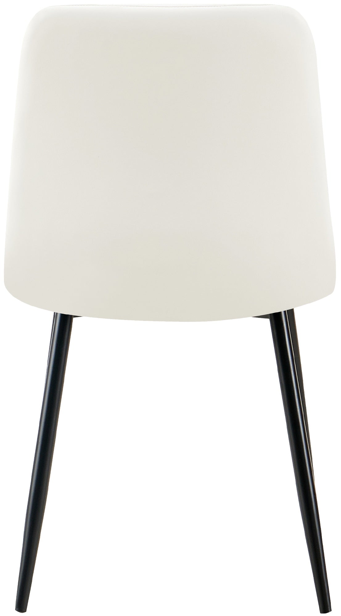 Set van 4 eetkamerstoelen Antibes kunstleer wit weiß