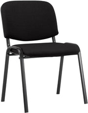 Bezoekersstoel Ken Stof zwart schwarz