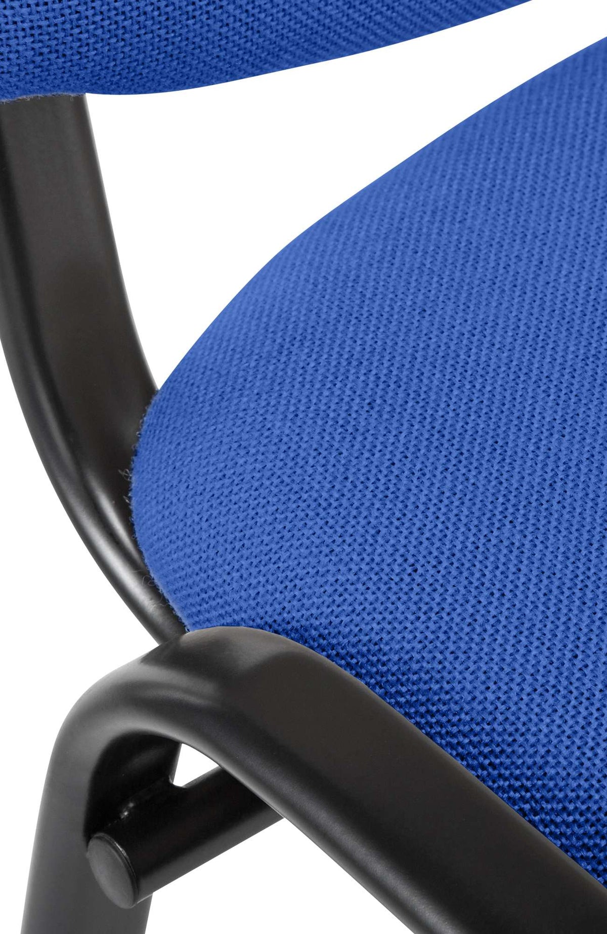 Bezoekersstoel Ken Stof blauw blau