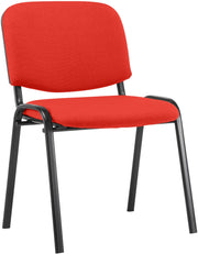 Bezoekersstoel Ken Stof rood rot