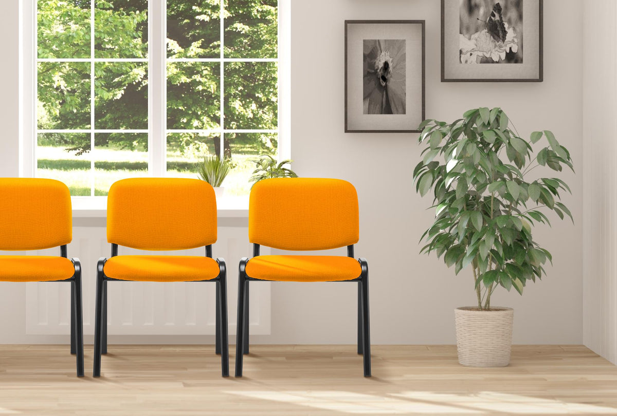 Bezoekersstoel Ken Stof oranje orange