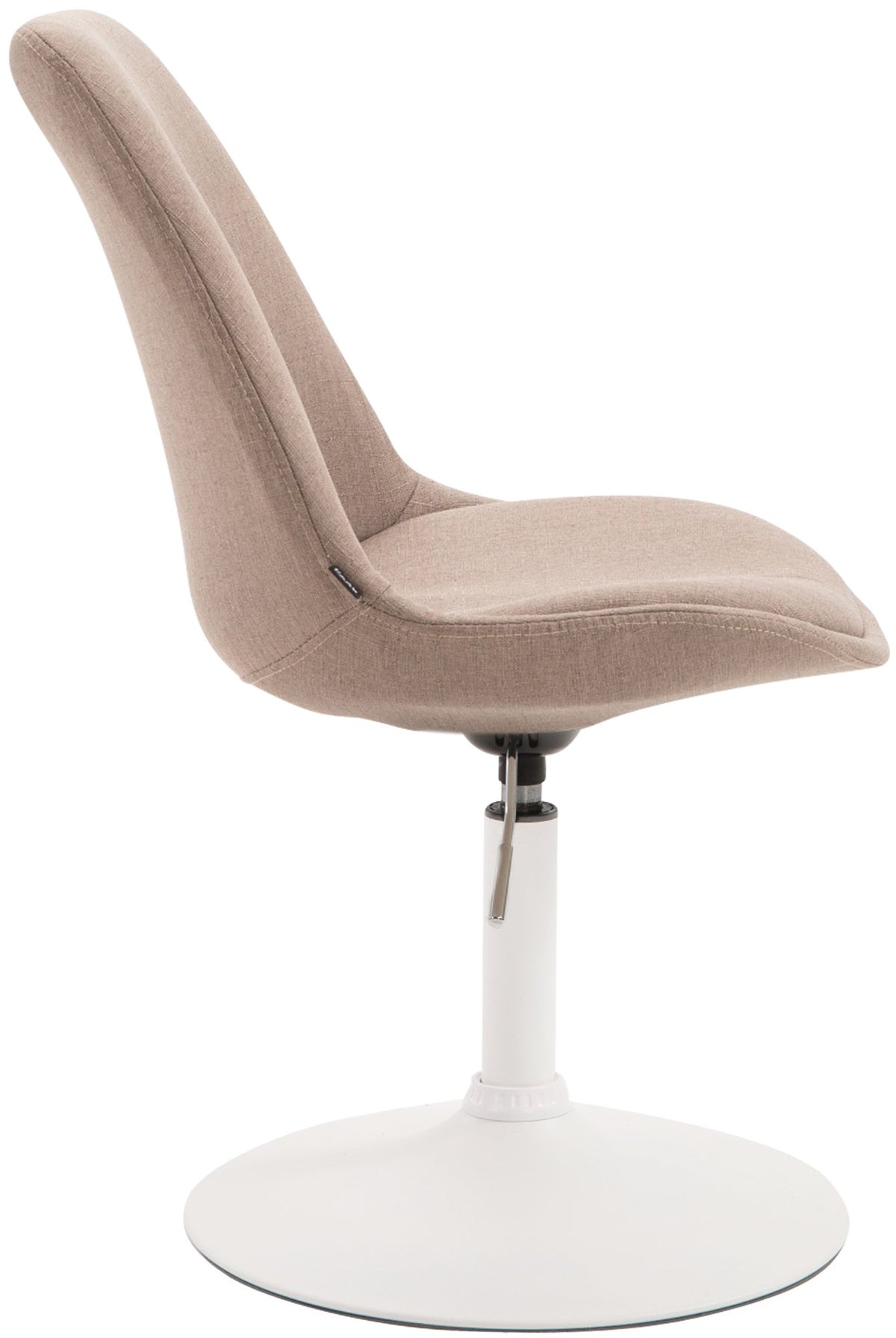 Eetkamerstoel Maverick stof taupe,wit taupe