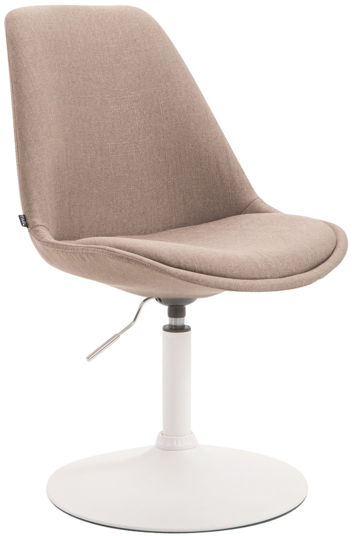 Eetkamerstoel Maverick stof taupe,wit taupe