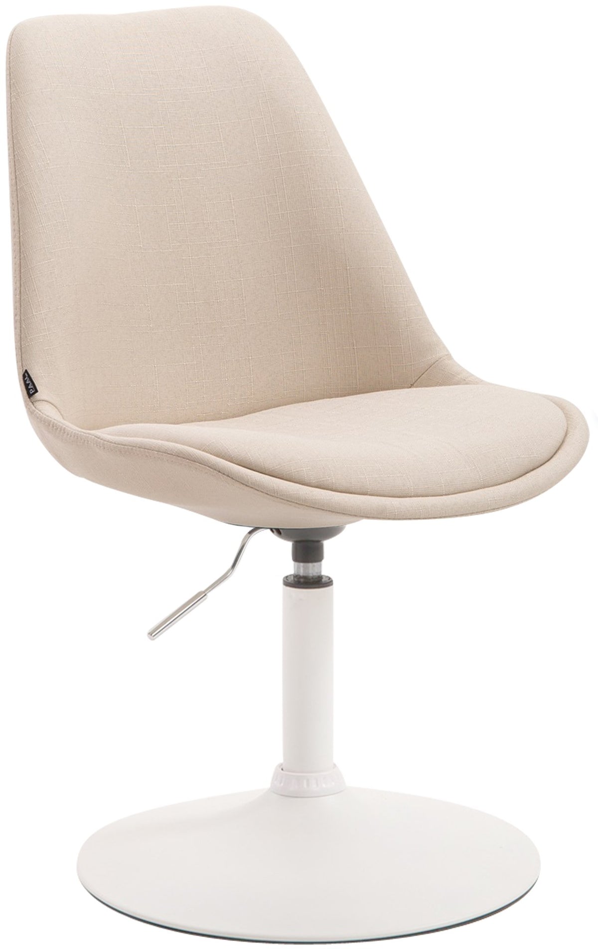 Eetkamerstoel Maverick stof creme,wit creme