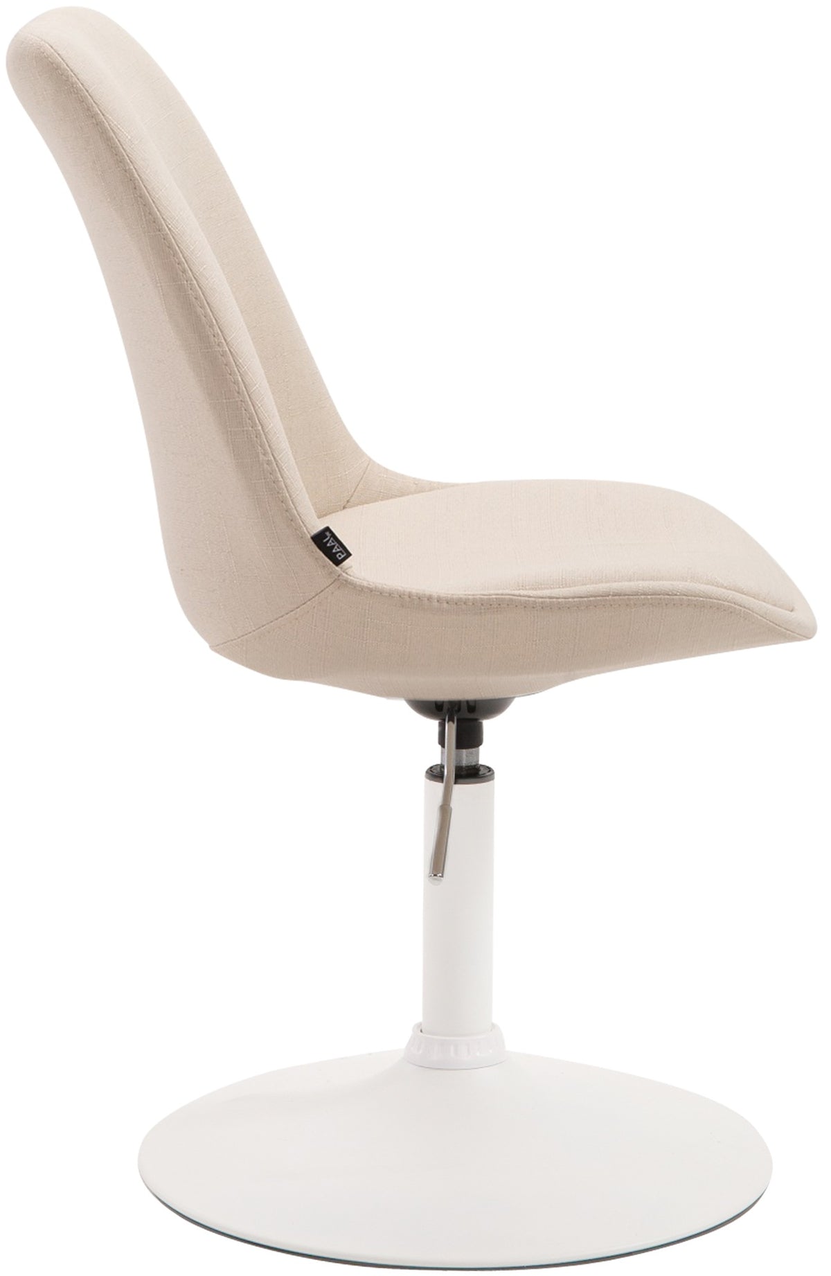 Eetkamerstoel Maverick stof creme,wit creme