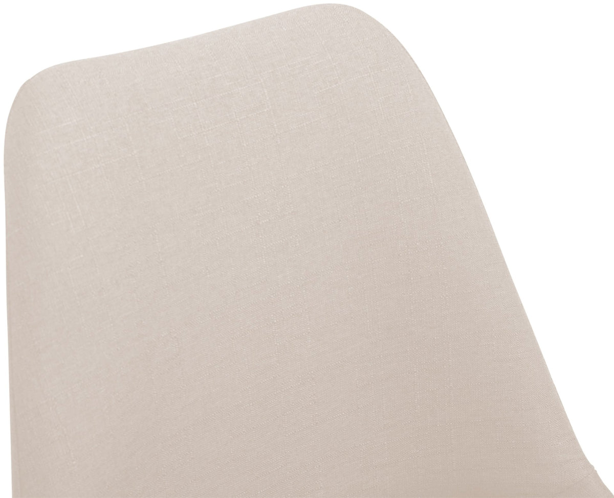 Eetkamerstoel Maverick stof creme,wit creme