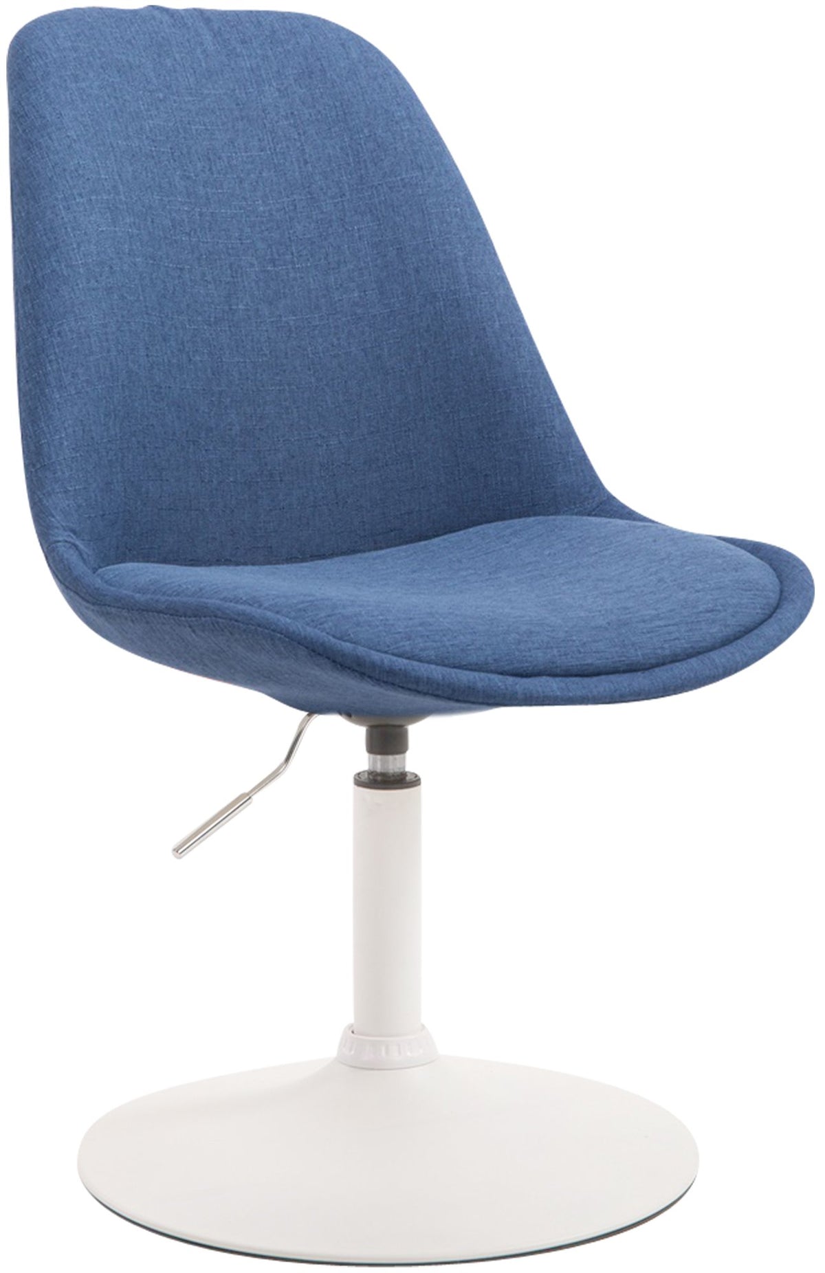 Eetkamerstoel Maverick stof blauw,wit blau