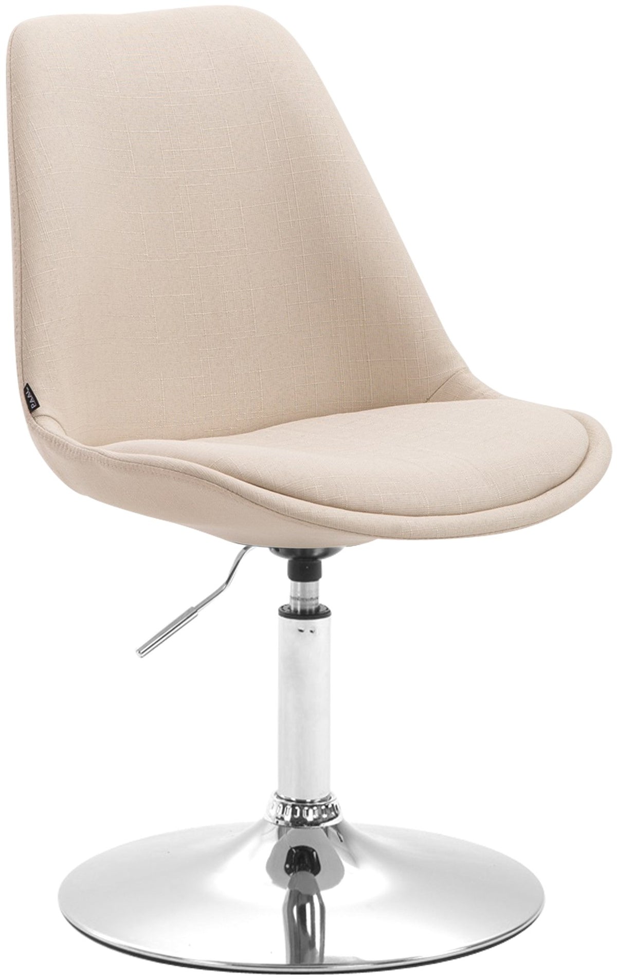 Eetkamerstoel Maverick stof creme,chroom creme