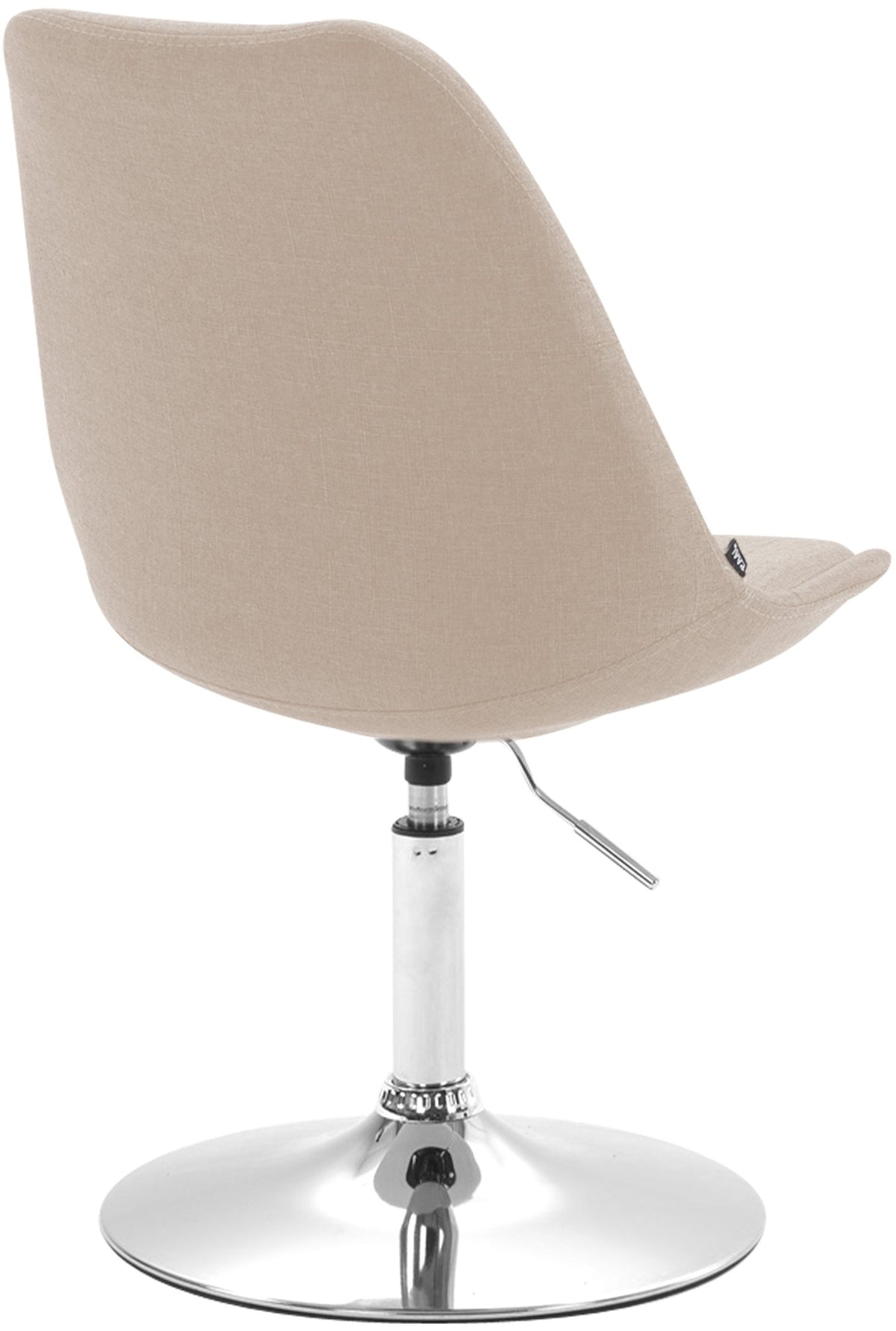 Eetkamerstoel Maverick stof creme,chroom creme