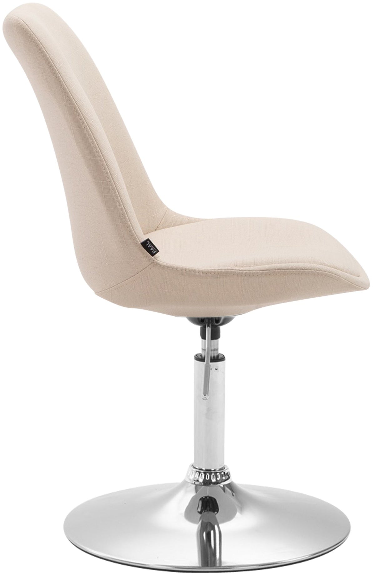 Eetkamerstoel Maverick stof creme,chroom creme
