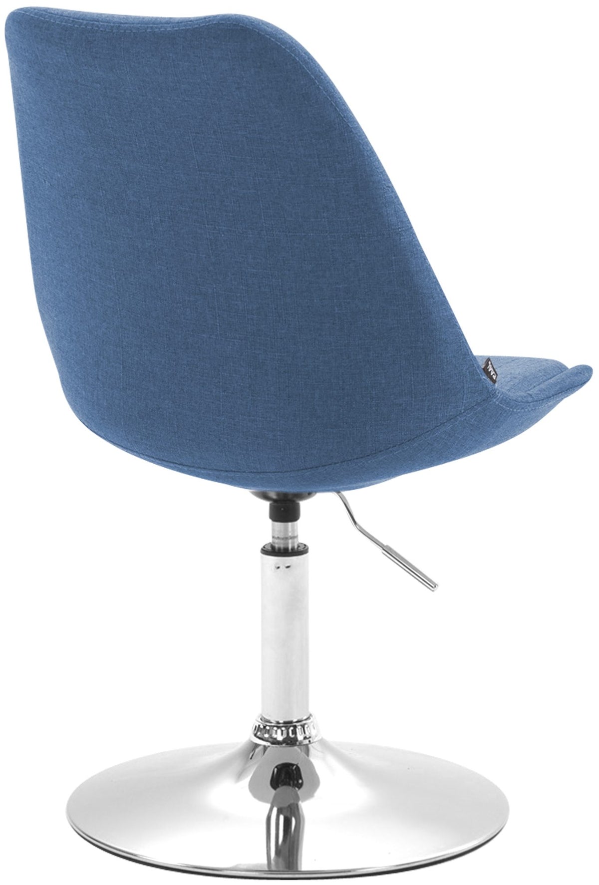 Eetkamerstoel Maverick stof blauw,chroom blau