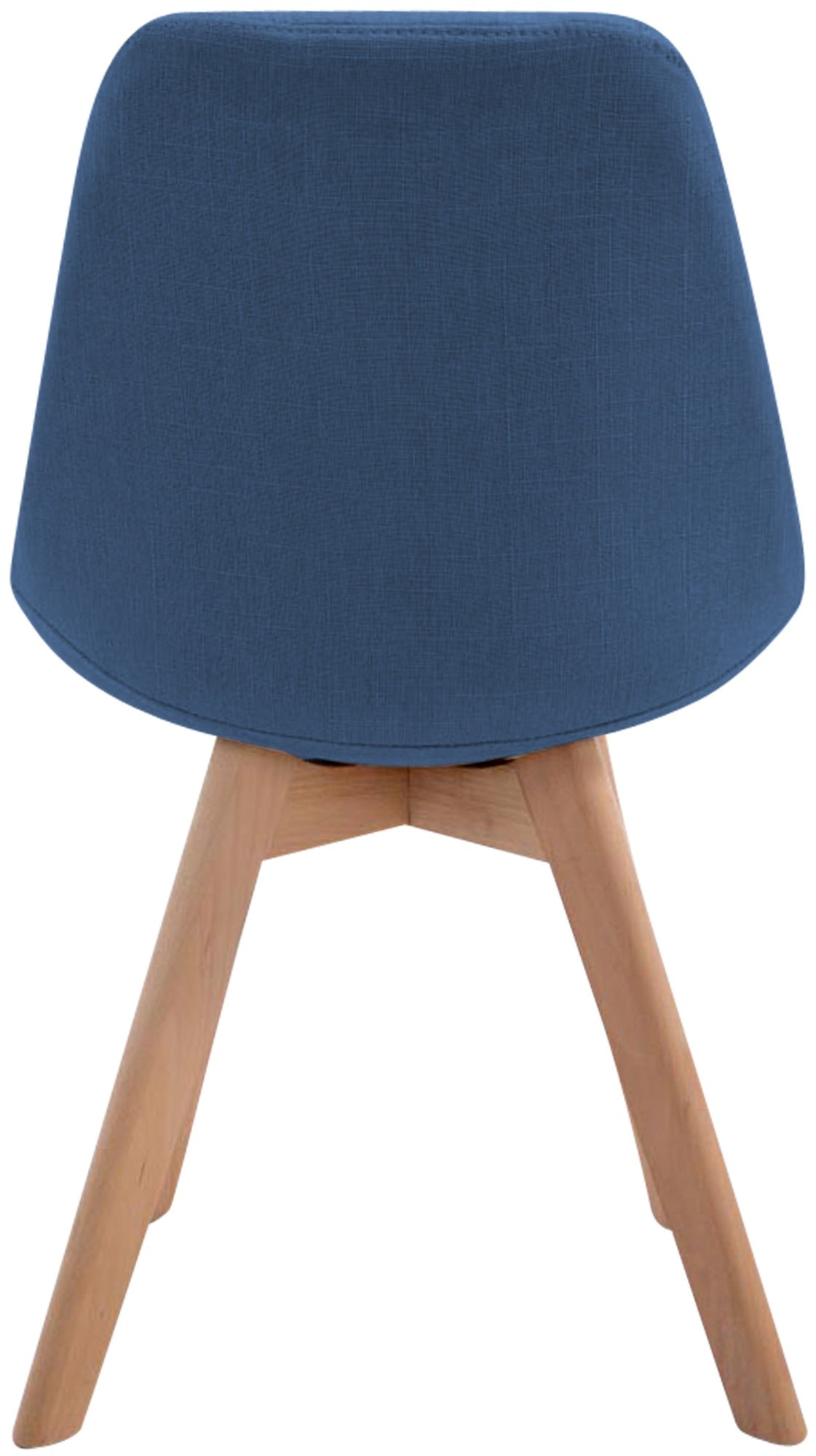 Bezoekersstoel Borneo V2 Stof blauw,natura blau