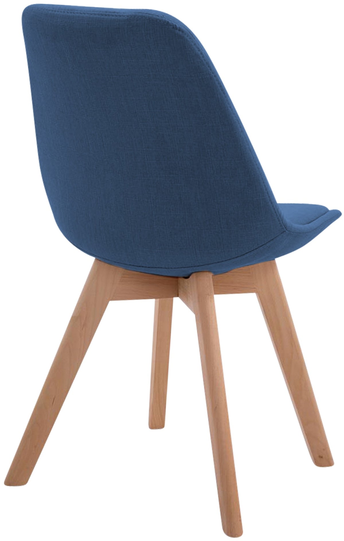 Bezoekersstoel Borneo V2 Stof blauw,natura blau